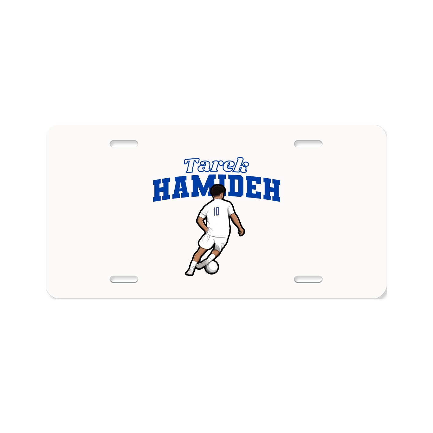 License Plate — Name Arch in Classic