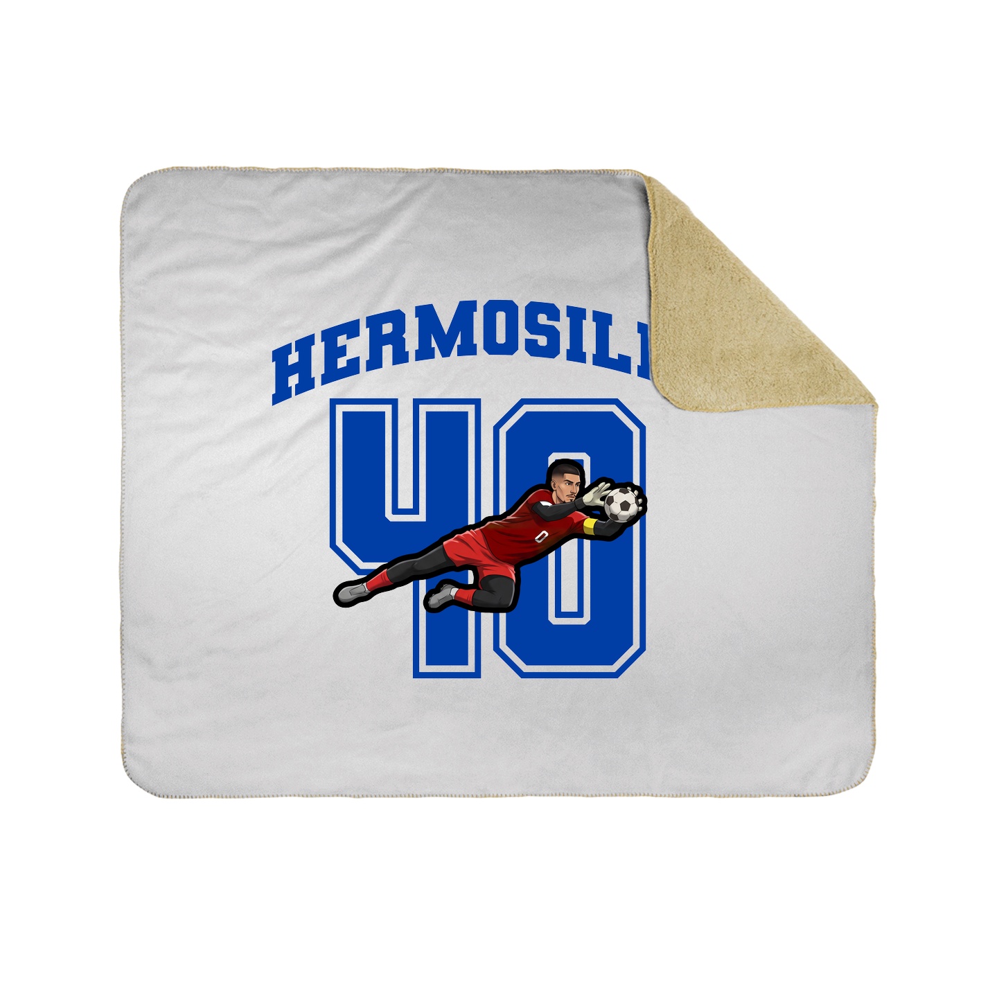 Throw Blanket — Number in White