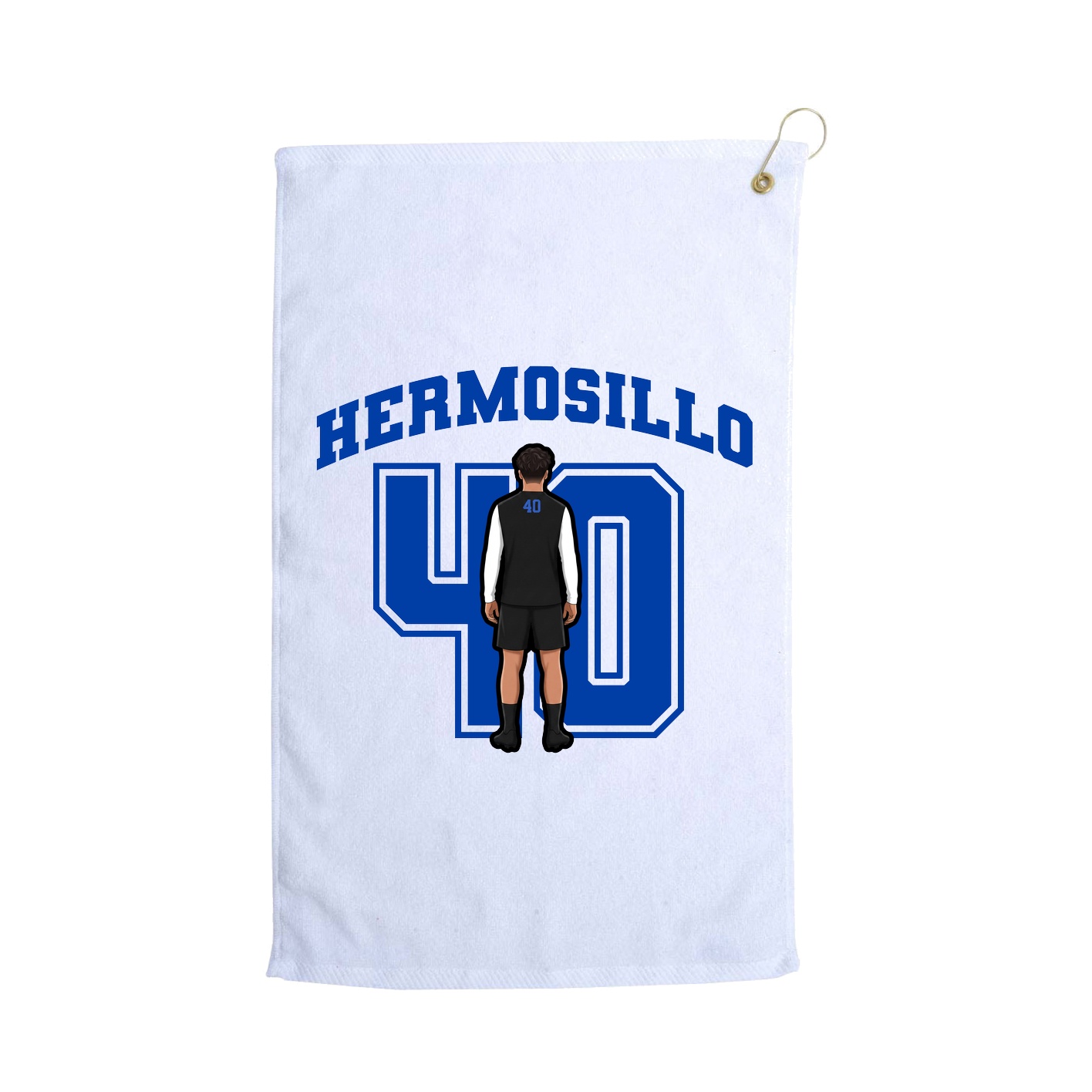 Golf Towel — Number in White