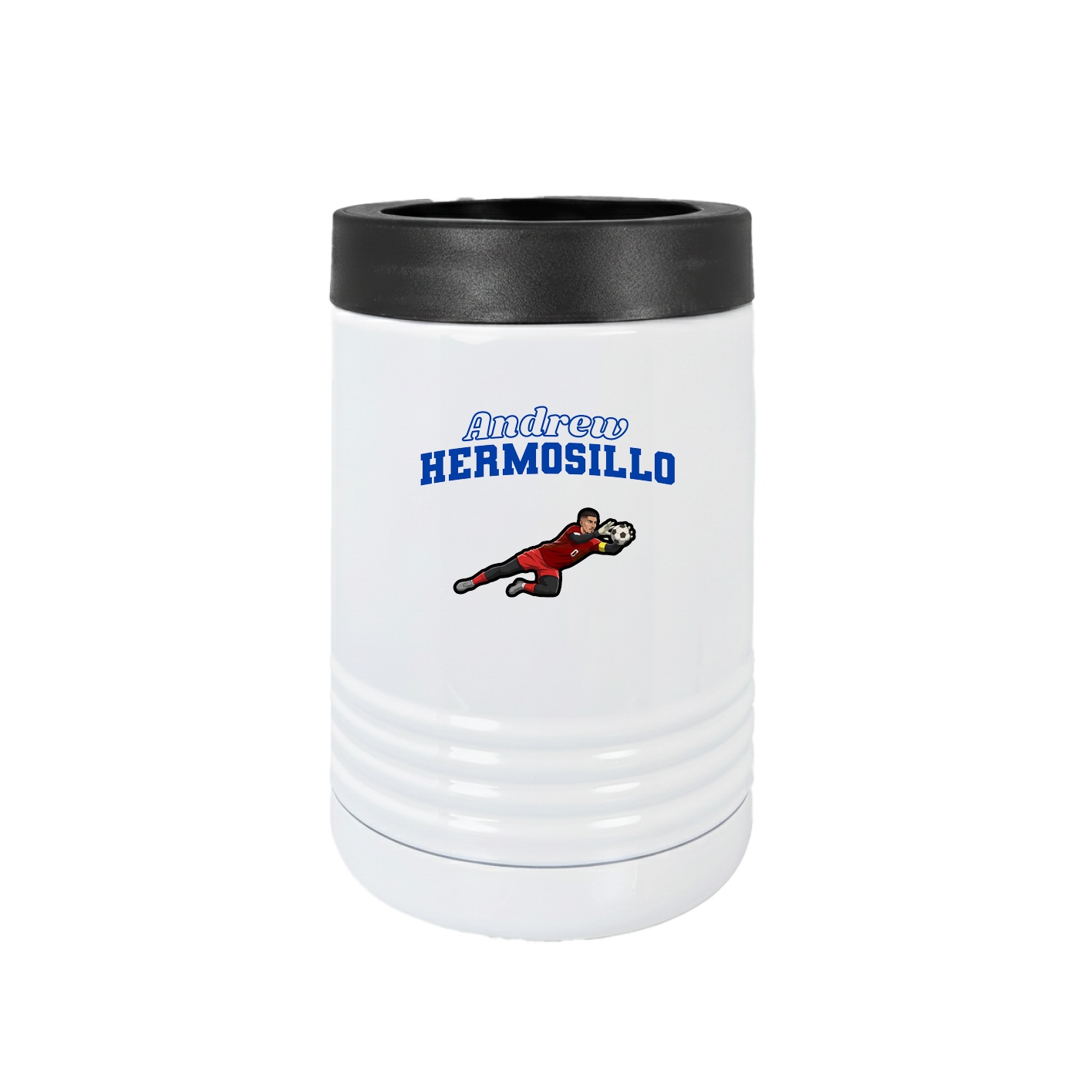 Beverage Holder — Name Arch in White