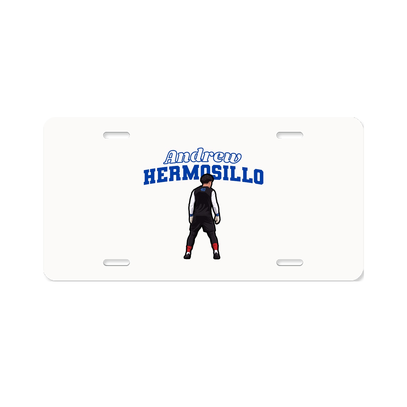 License Plate — Name Arch in Classic
