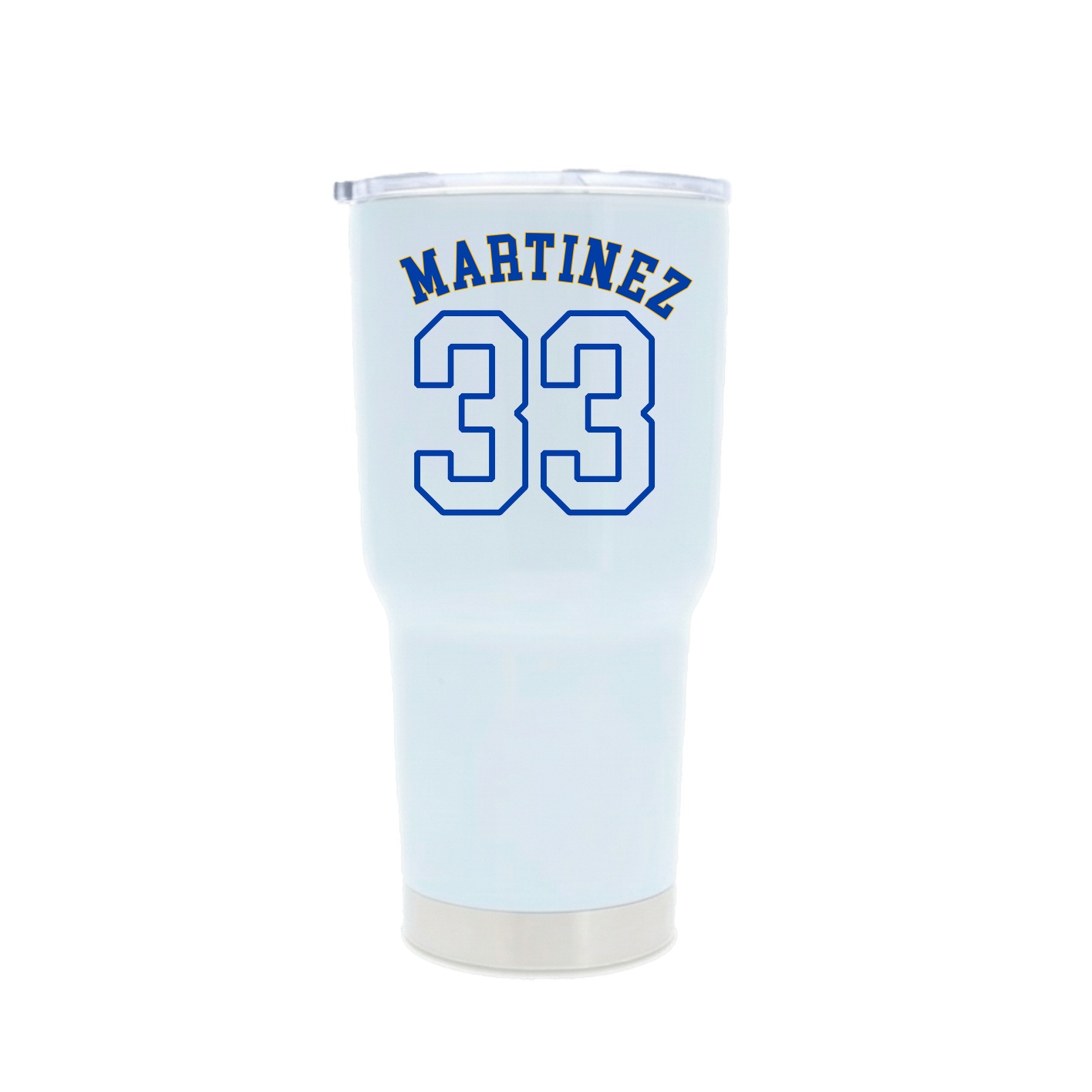 30oz Stainless Steel Tumbler — Shirsey Arch in White