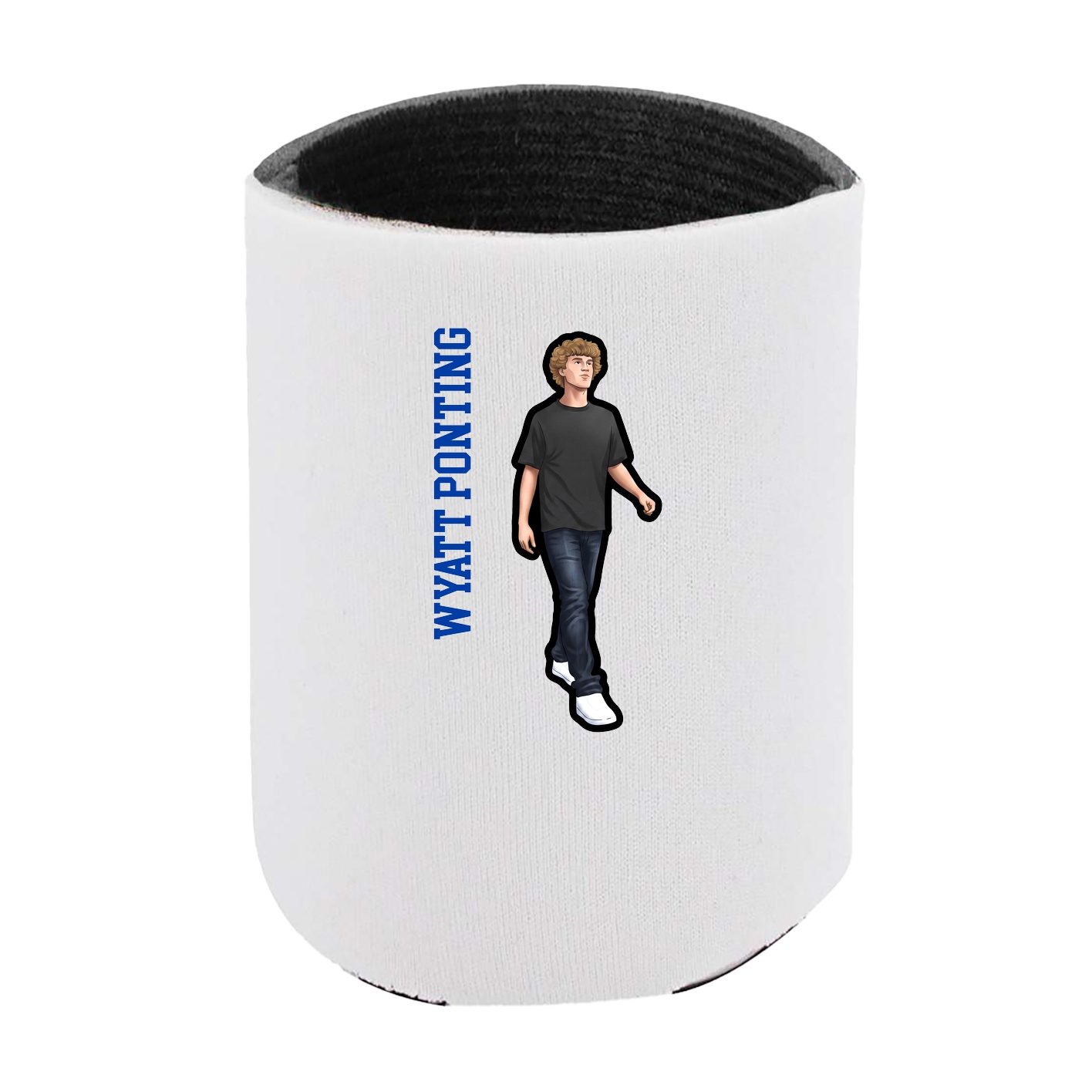 Can Holder — Name Vertical in White
