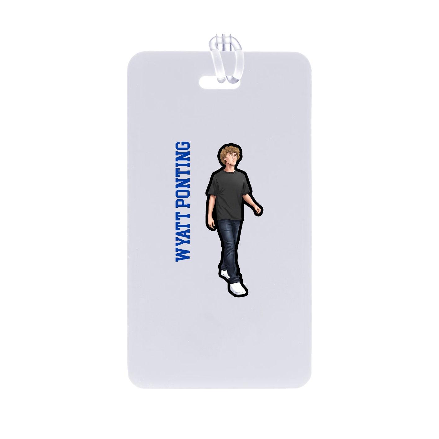 Bag Tag — Name Vertical in Classic