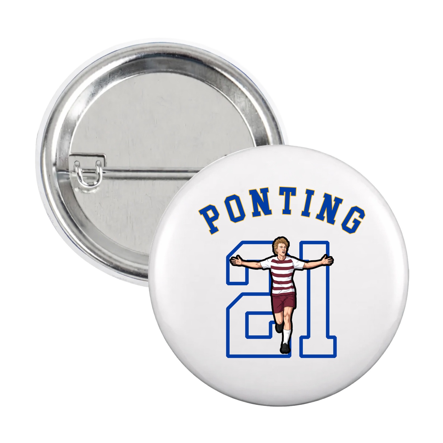 Game Day Button — Shirsey Arch in White