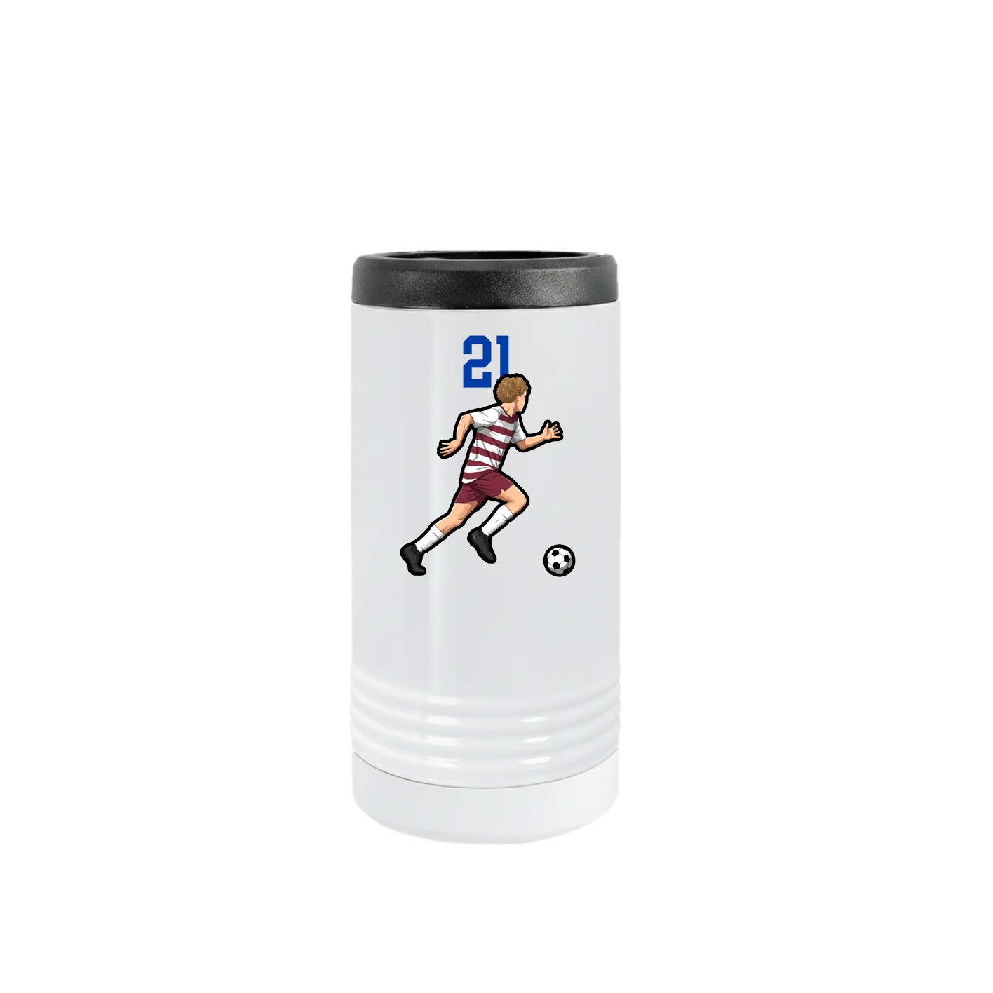 Slim Beverage Holder — Number Top in White