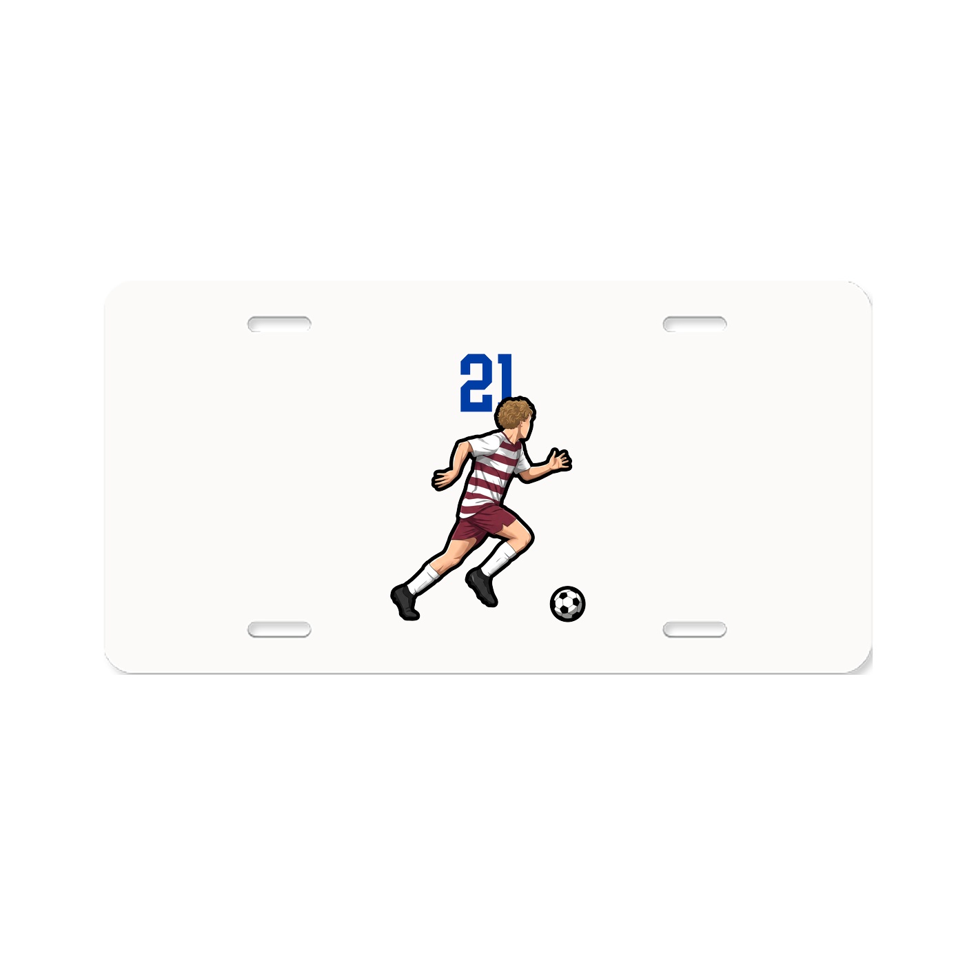 License Plate — Number Top in Classic