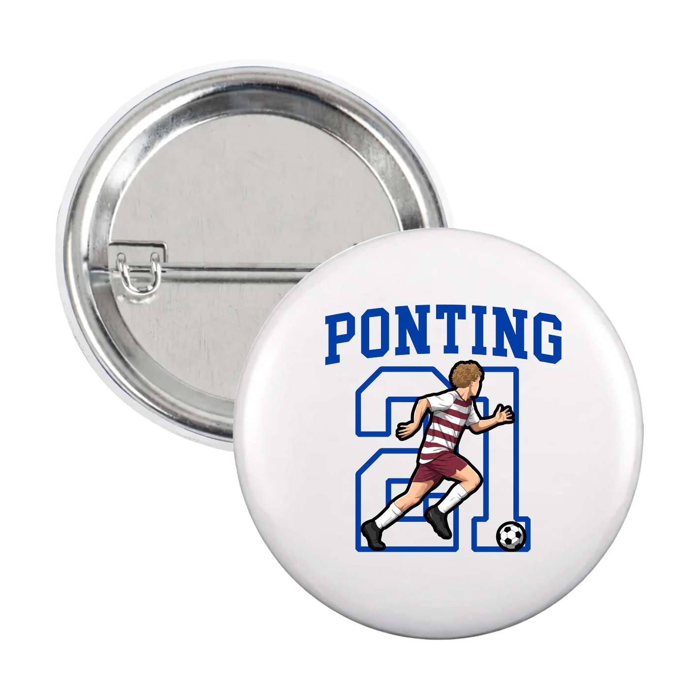 Game Day Button — Shirsey in White