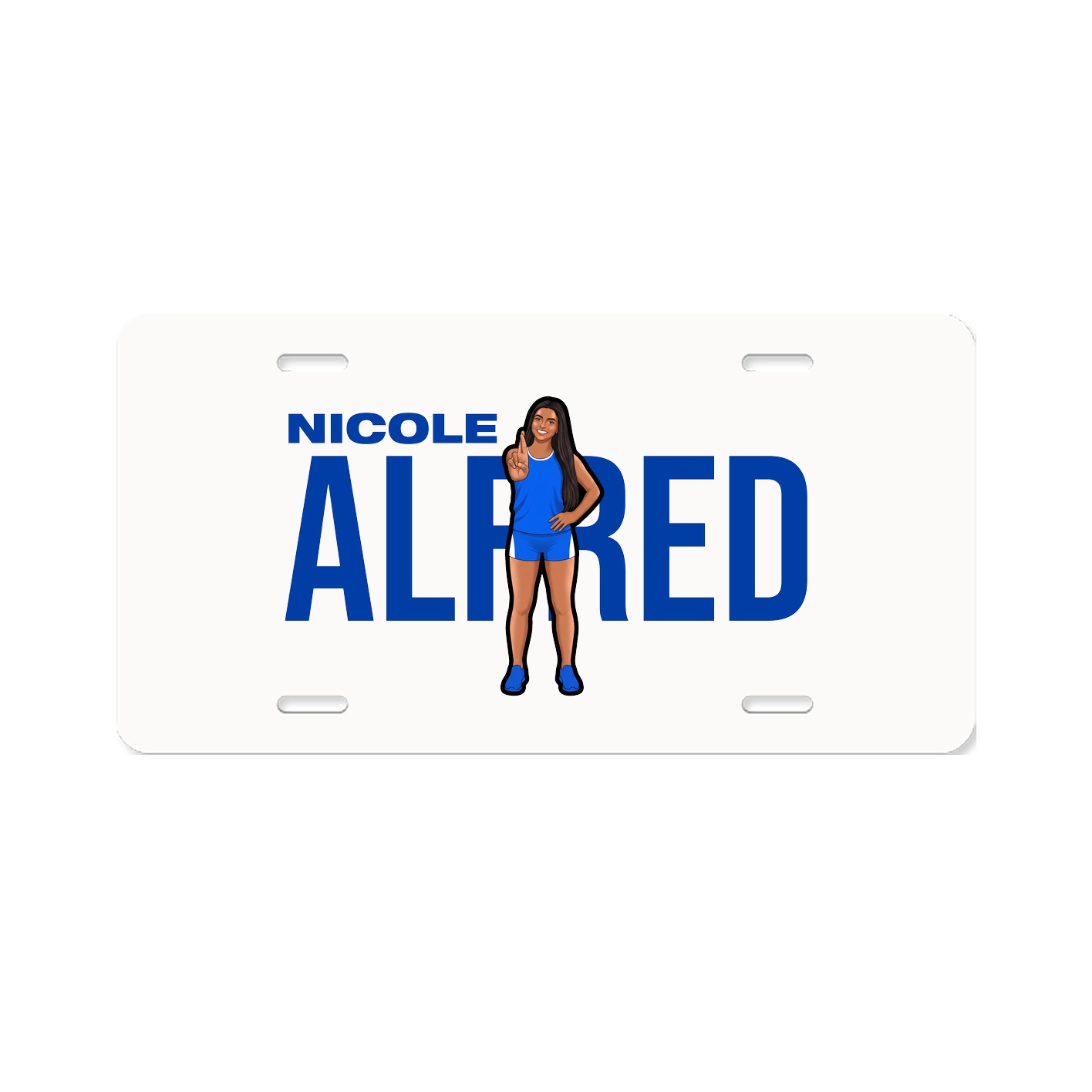 License Plate — Player Name in Classic