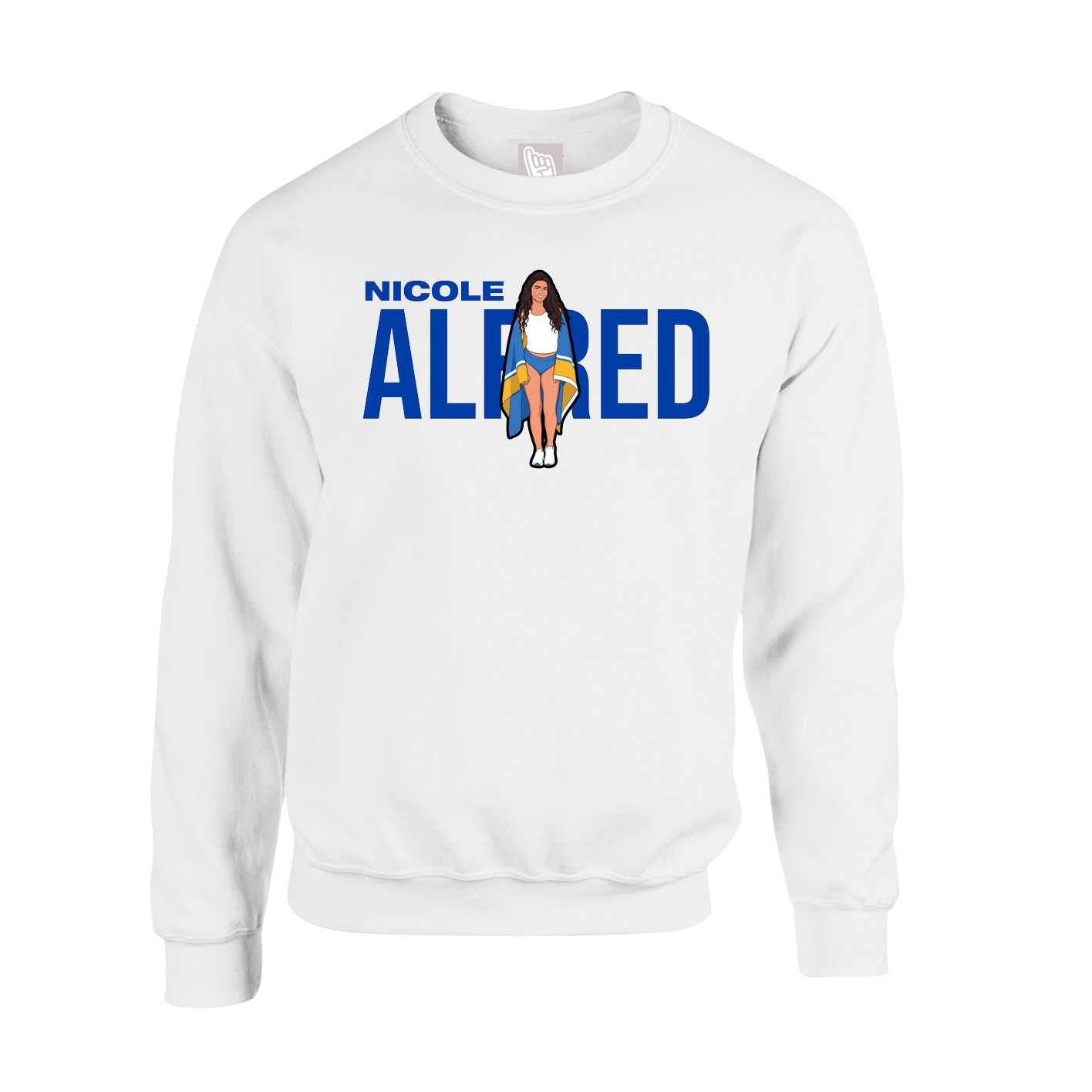 Fleece Crew — Player Name in White