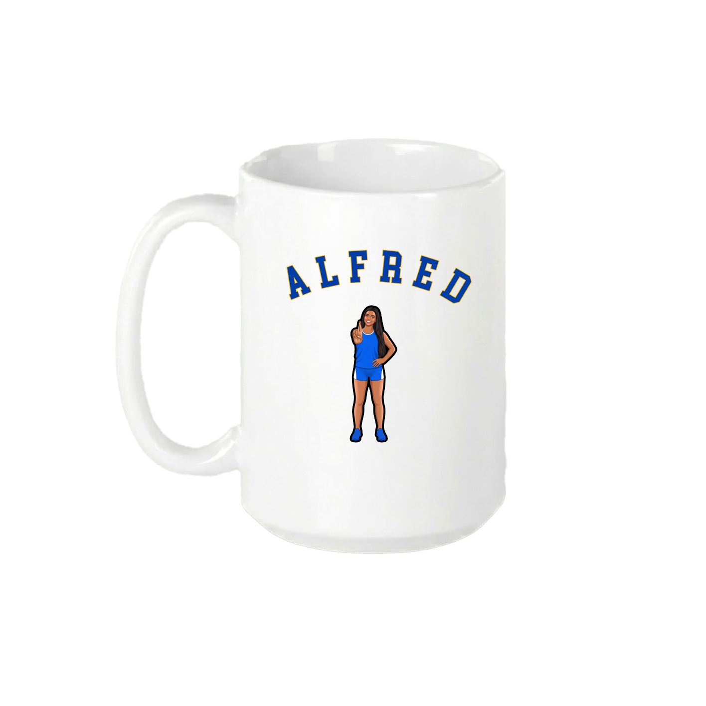 15oz Coffee Mug — Shirsey Arch in White