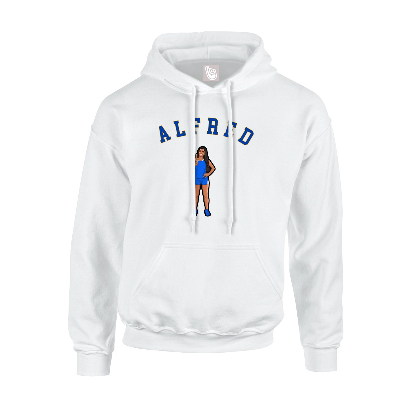 Hoodie — Shirsey Arch in White