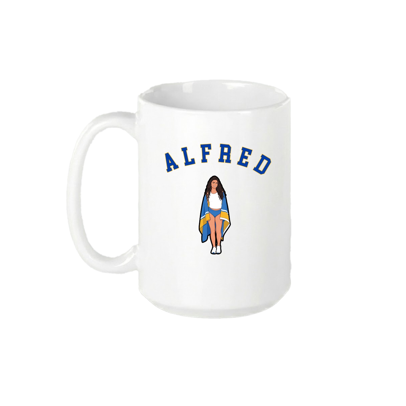 15oz Coffee Mug — Shirsey Arch in White