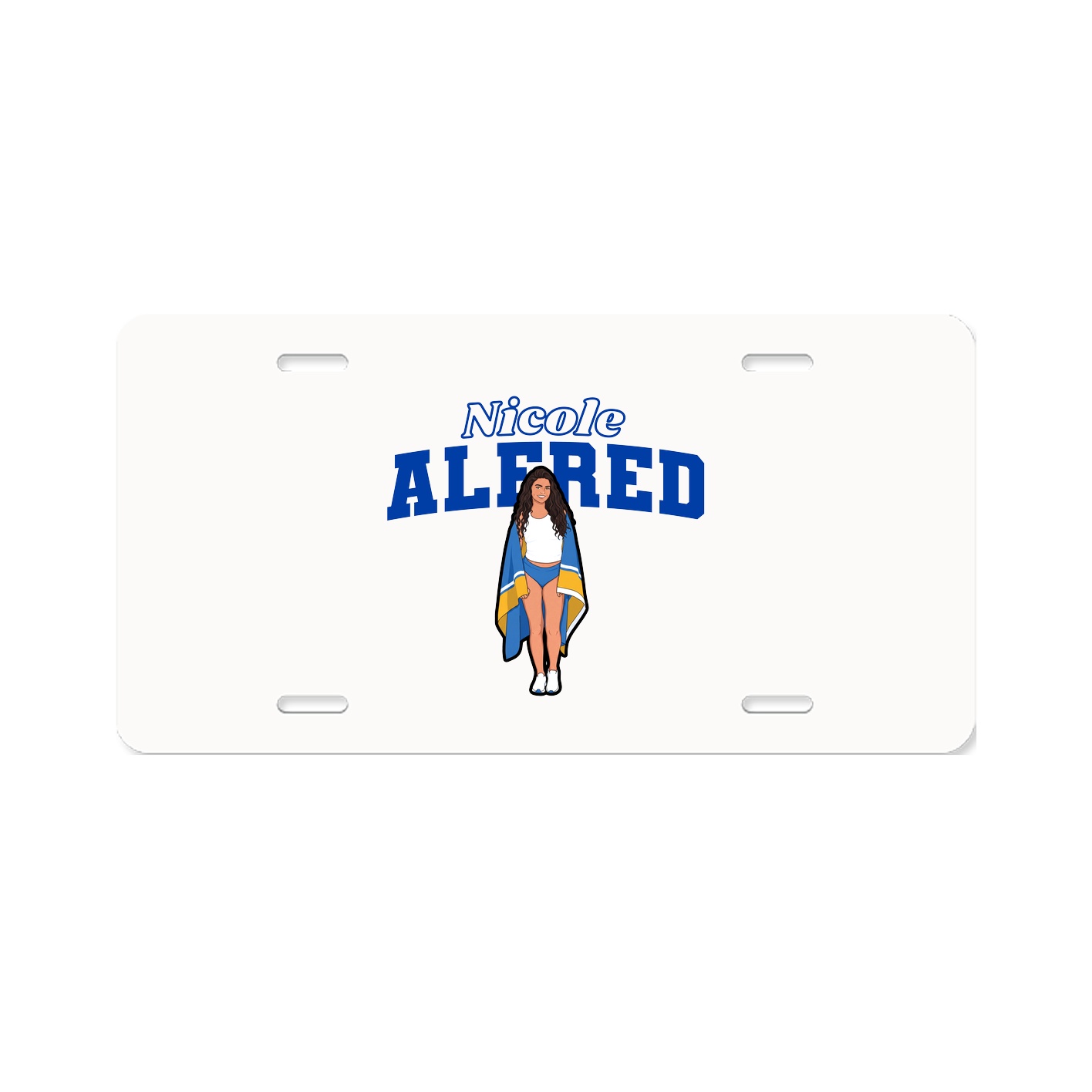License Plate — Name Arch in Classic