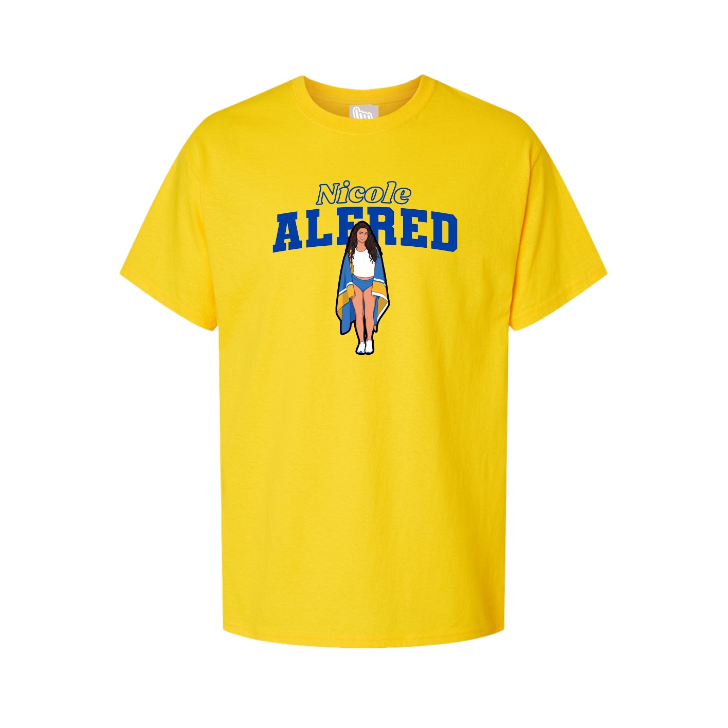Youth Tee — Name Arch in Gold