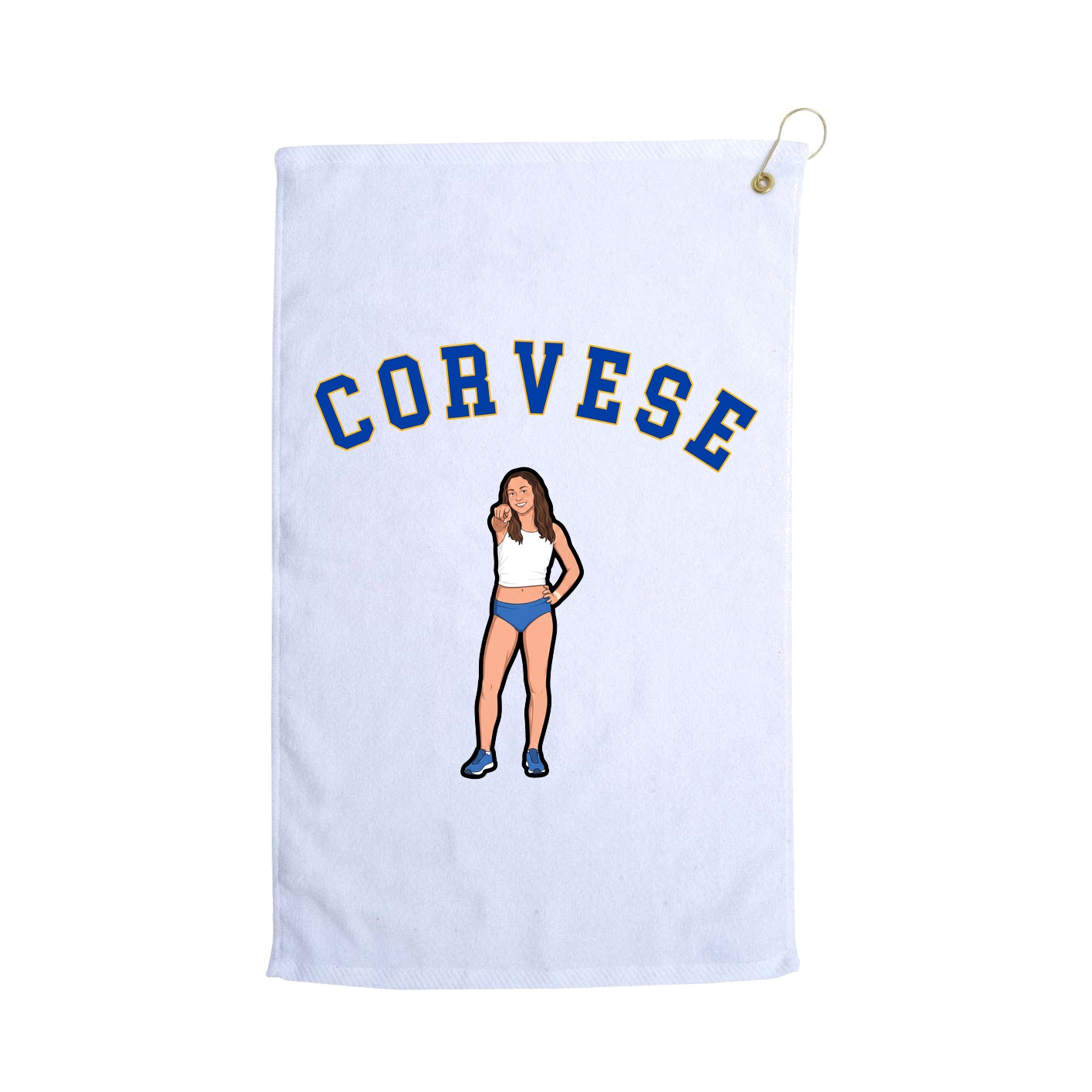 Golf Towel — Shirsey Arch in White
