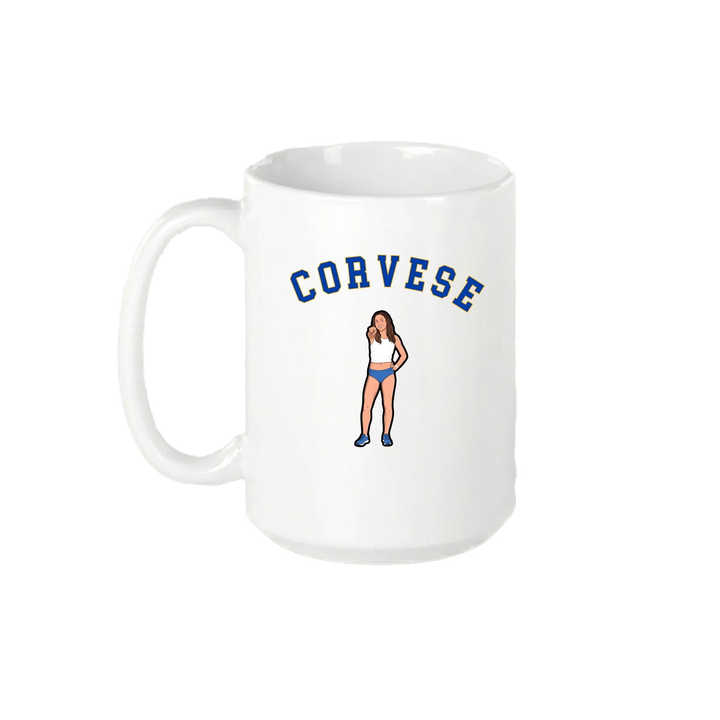 15oz Coffee Mug — Shirsey Arch in White
