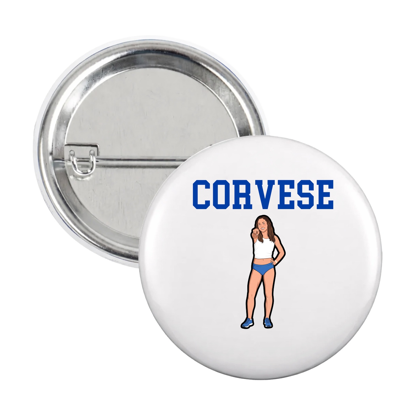 Game Day Button — Shirsey in White