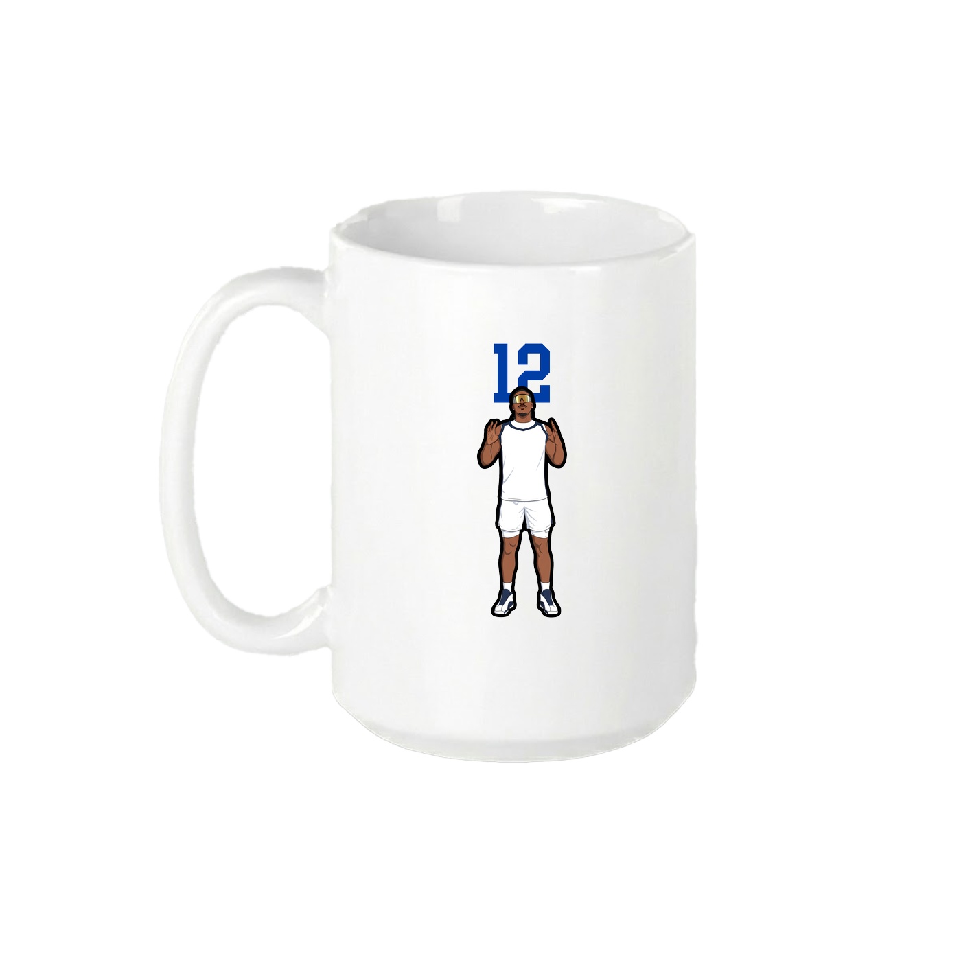 15oz Coffee Mug — Number Top in White