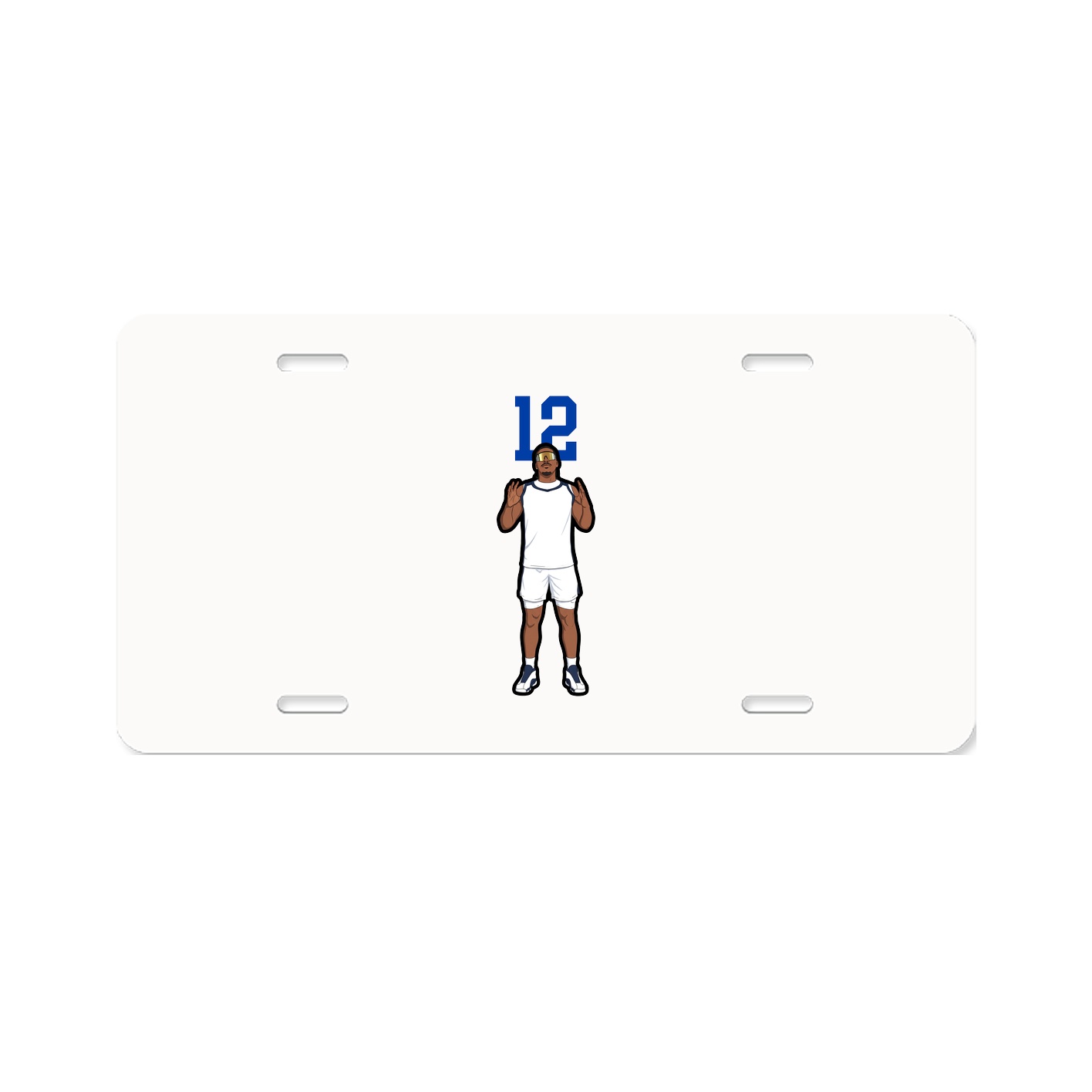 License Plate — Number Top in Classic