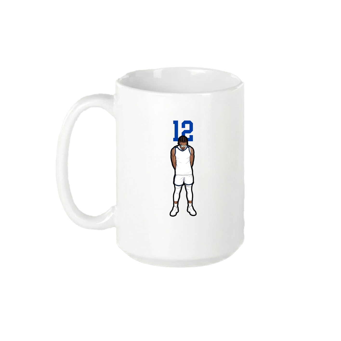 15oz Coffee Mug — Number Top in White