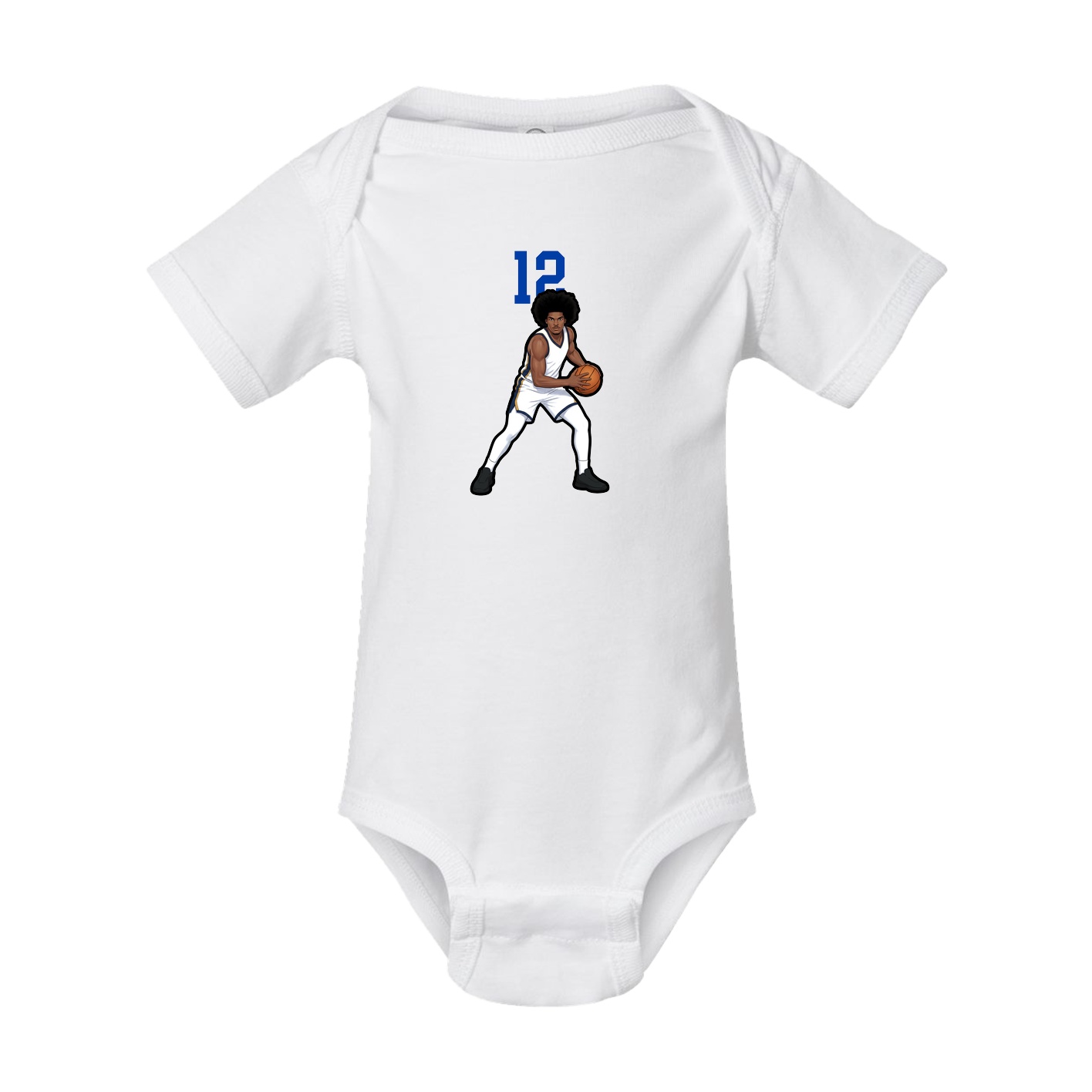 Baby Onesie — Number Top in White