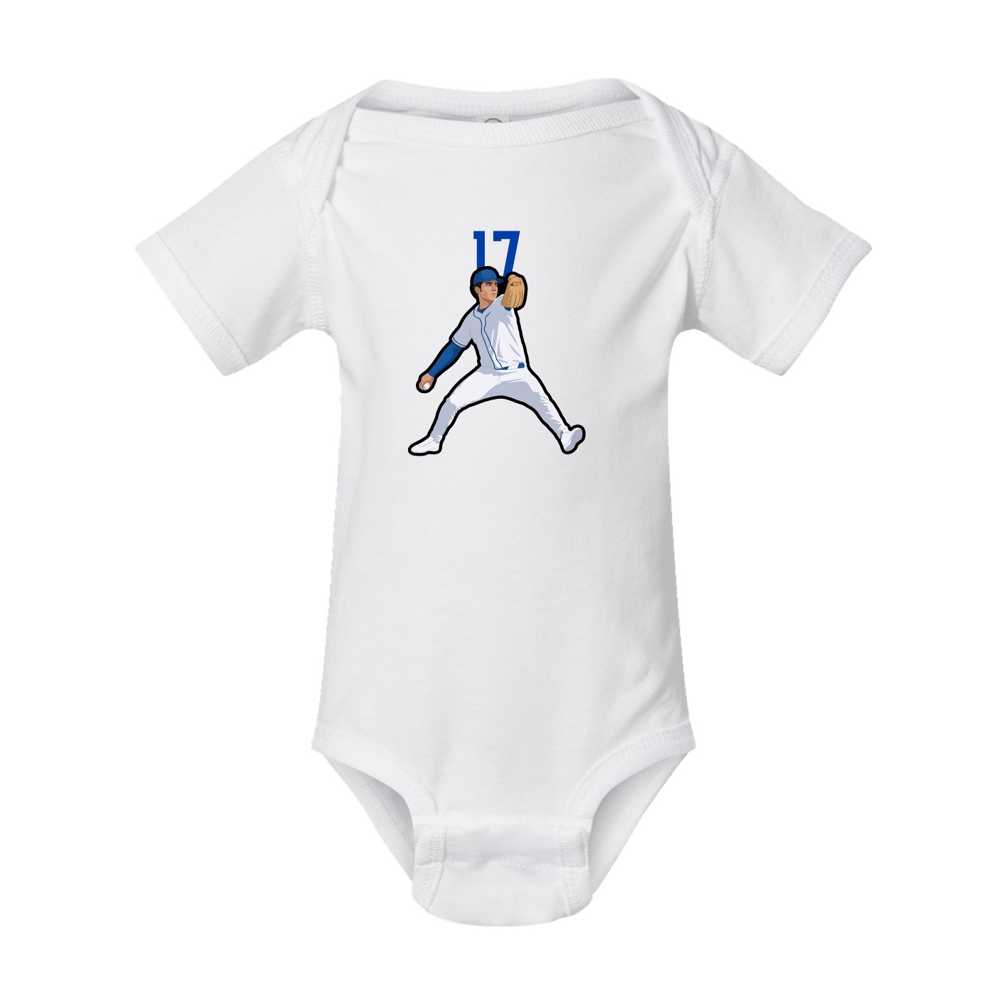 Baby Onesie — Number Top in White