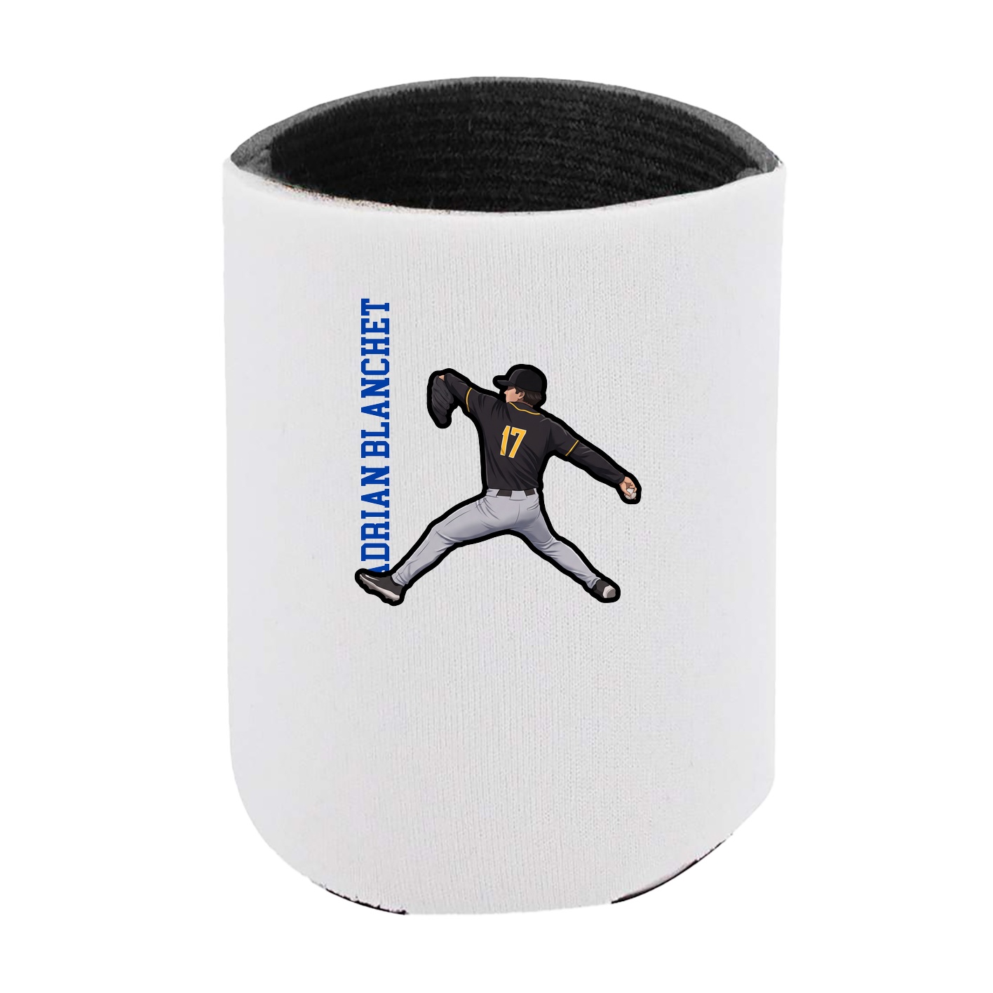 Can Holder — Name Vertical in White