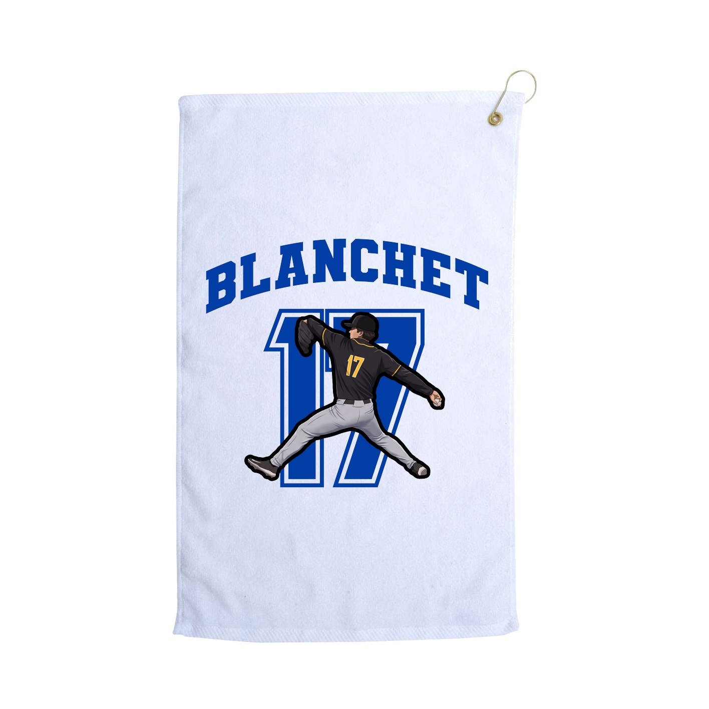 Golf Towel — Number in White
