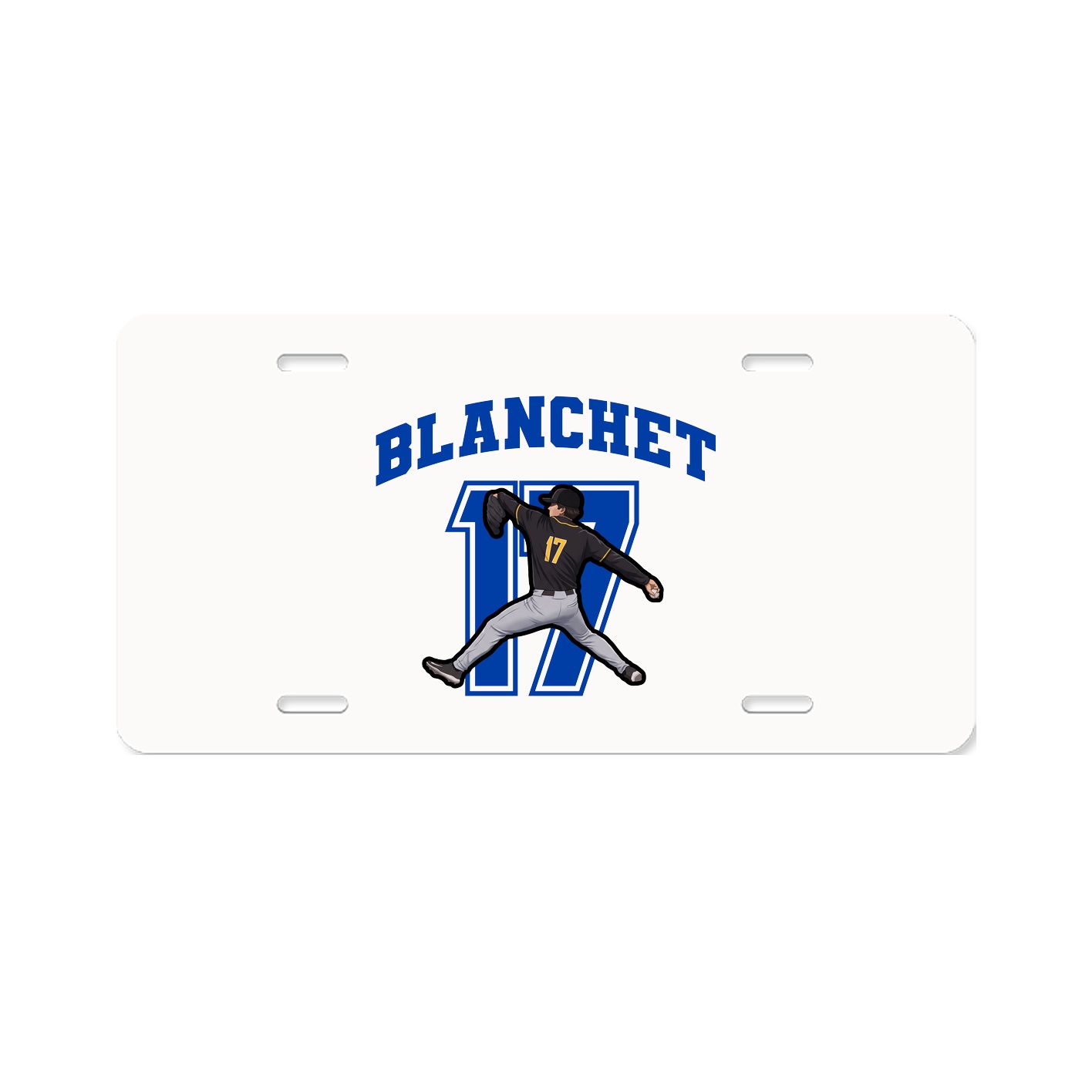 License Plate — Number in Classic