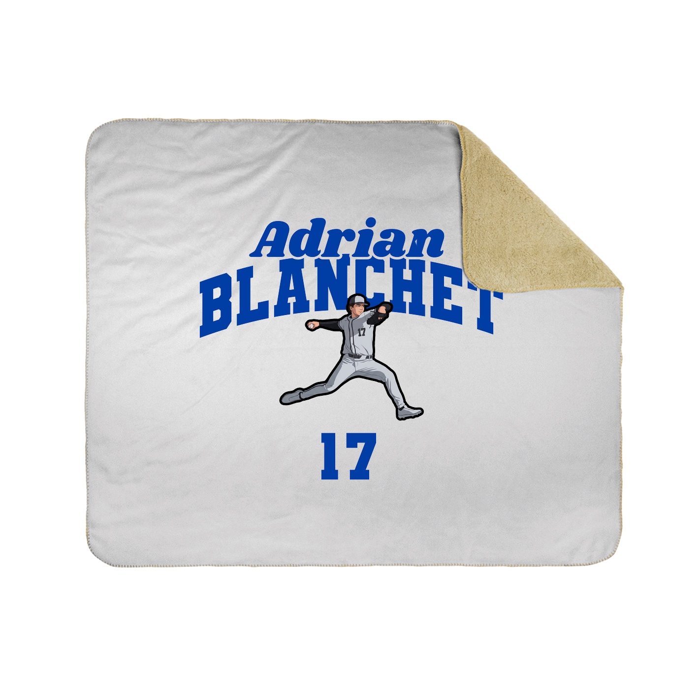 Throw Blanket — Signature Arch in White