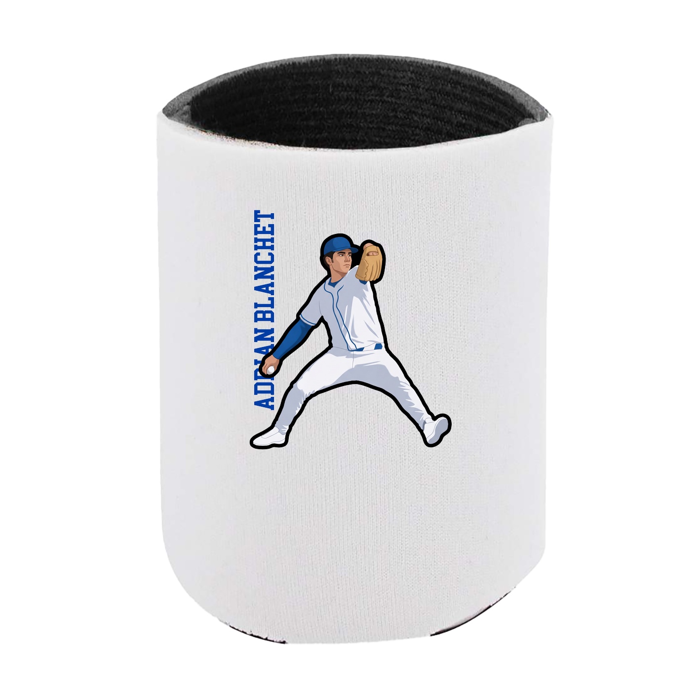 Can Holder — Name Vertical in White