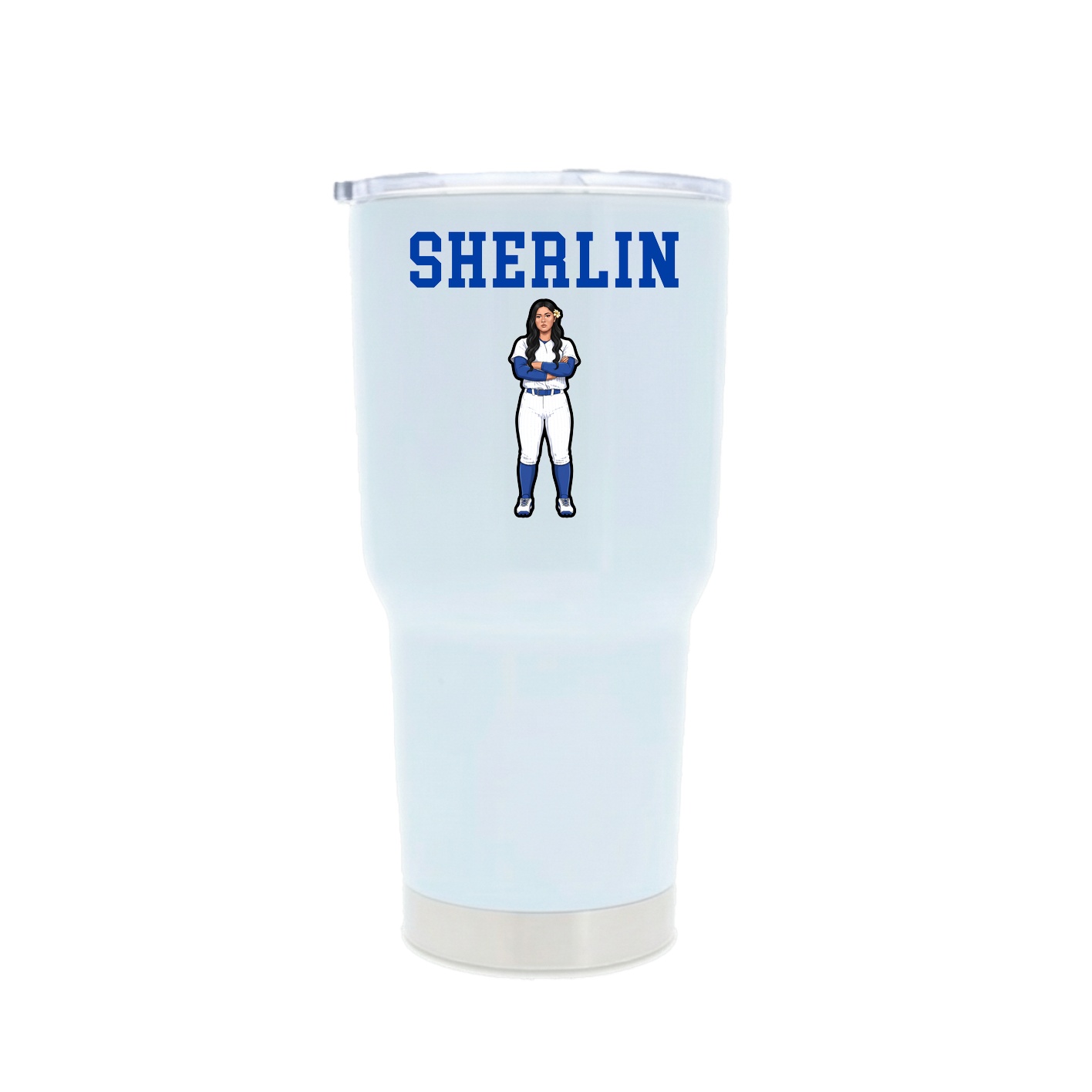 30oz Stainless Steel Tumbler — Shirsey in White