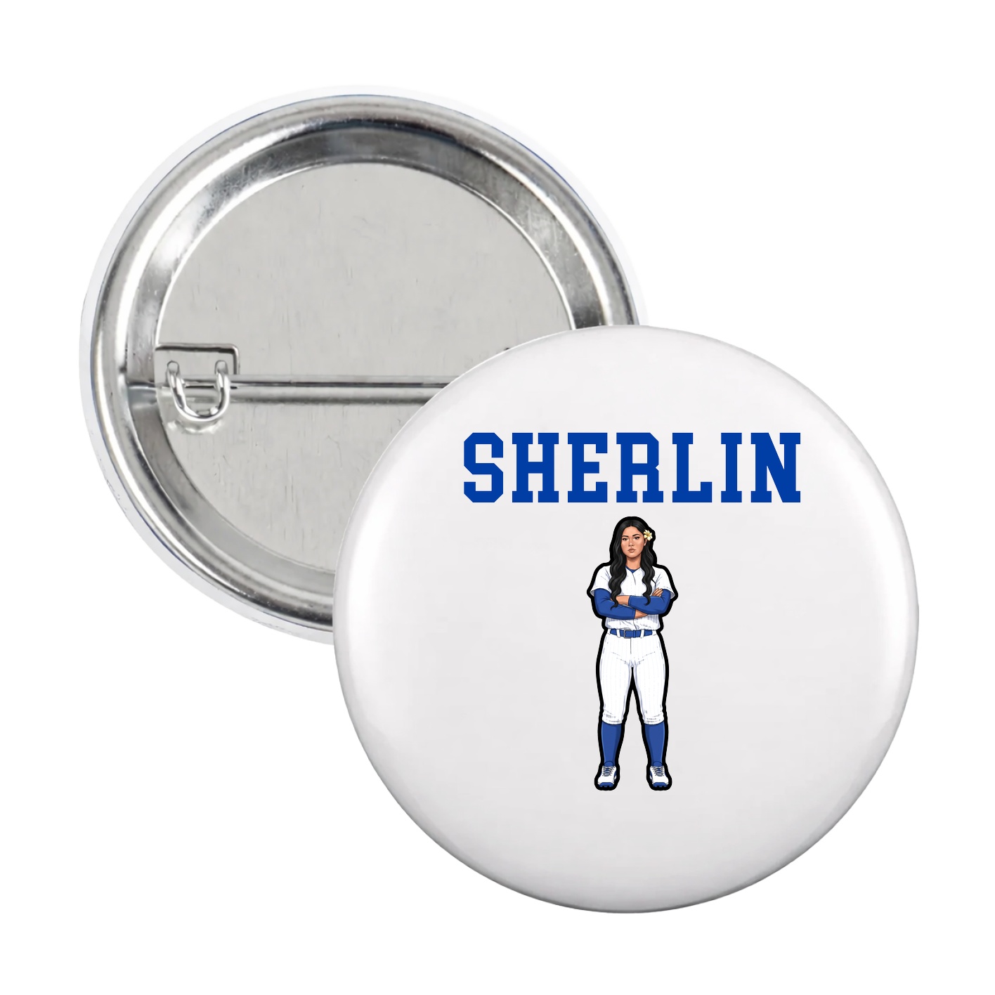 Game Day Button — Shirsey in White