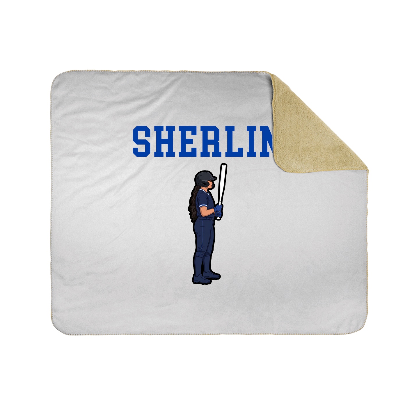 Throw Blanket — Shirsey in White