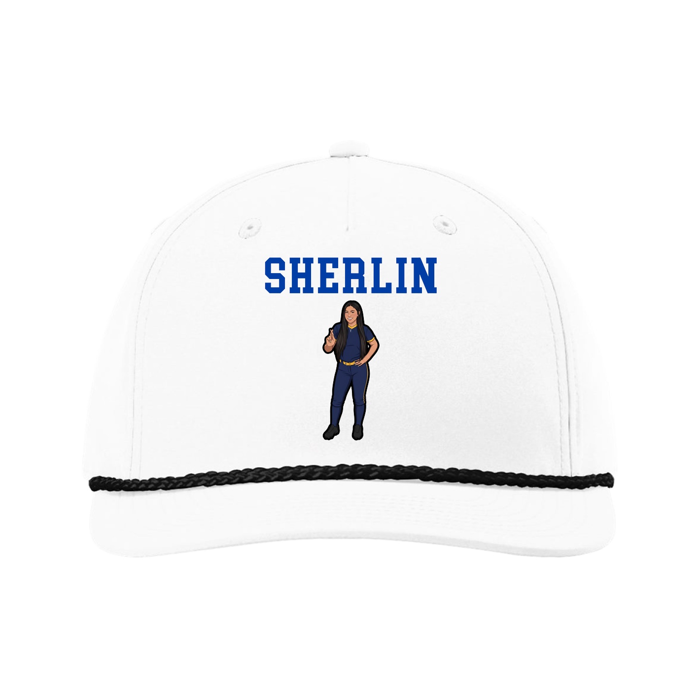 Five-Panel Classic Rope Cap — Shirsey in White