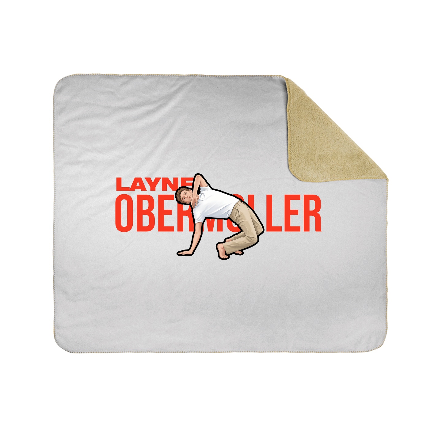 Throw Blanket — Player Name in White