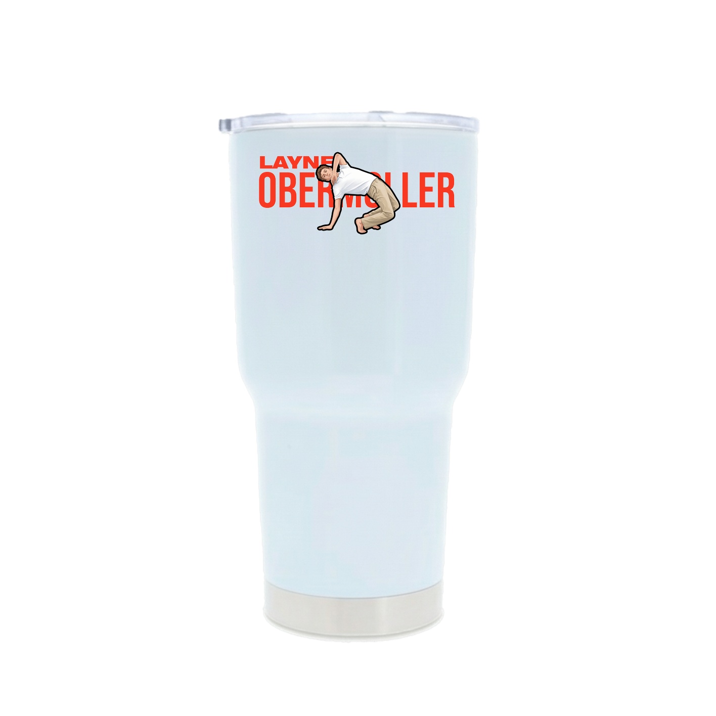 30oz Stainless Steel Tumbler — Player Name in White