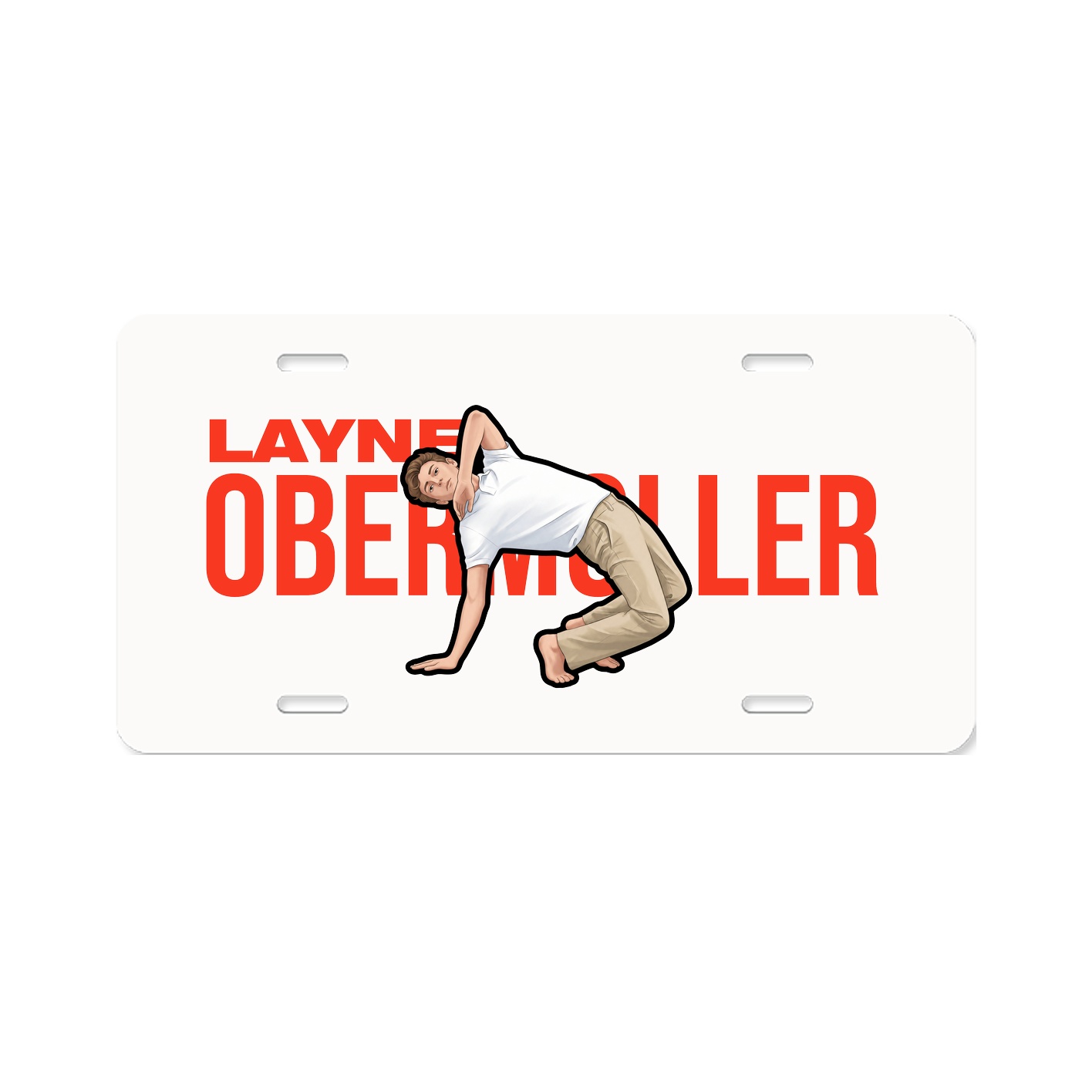 License Plate — Player Name in Classic