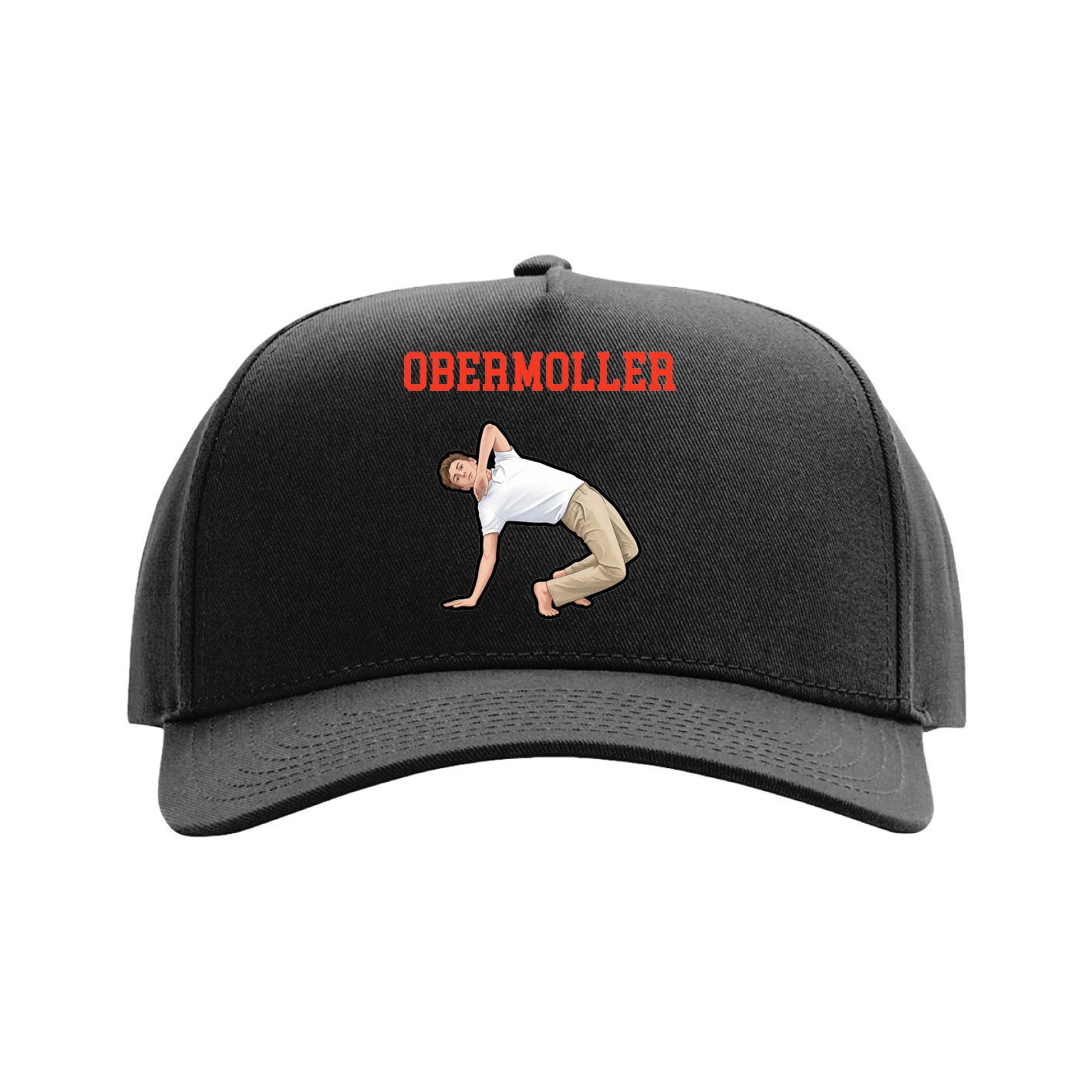 Full Fabric Five-Panel Champ Cap — Shirsey in Black