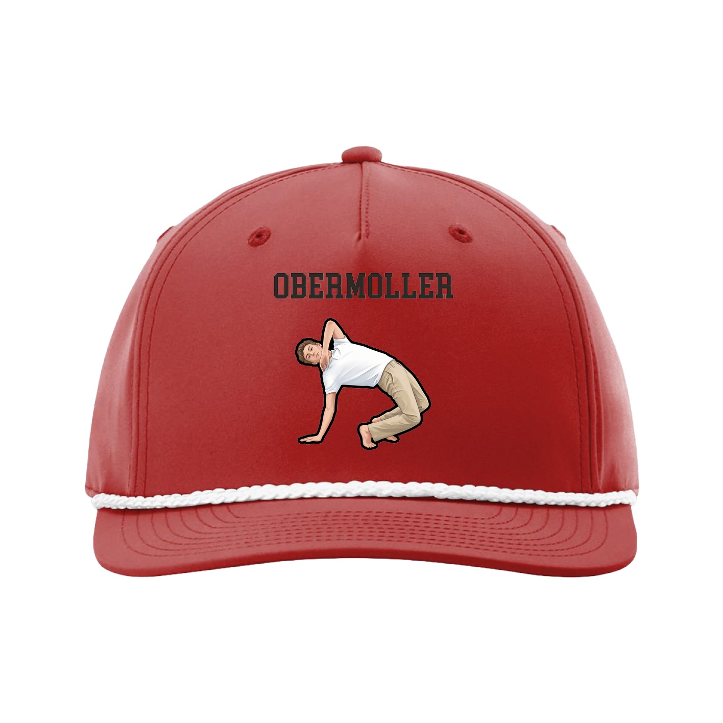 Five-Panel Classic Rope Cap — Shirsey in Red