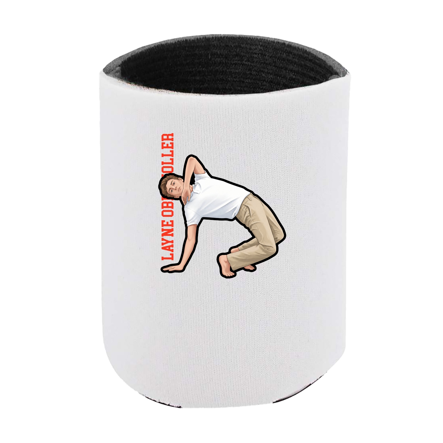 Can Holder — Name Vertical in White
