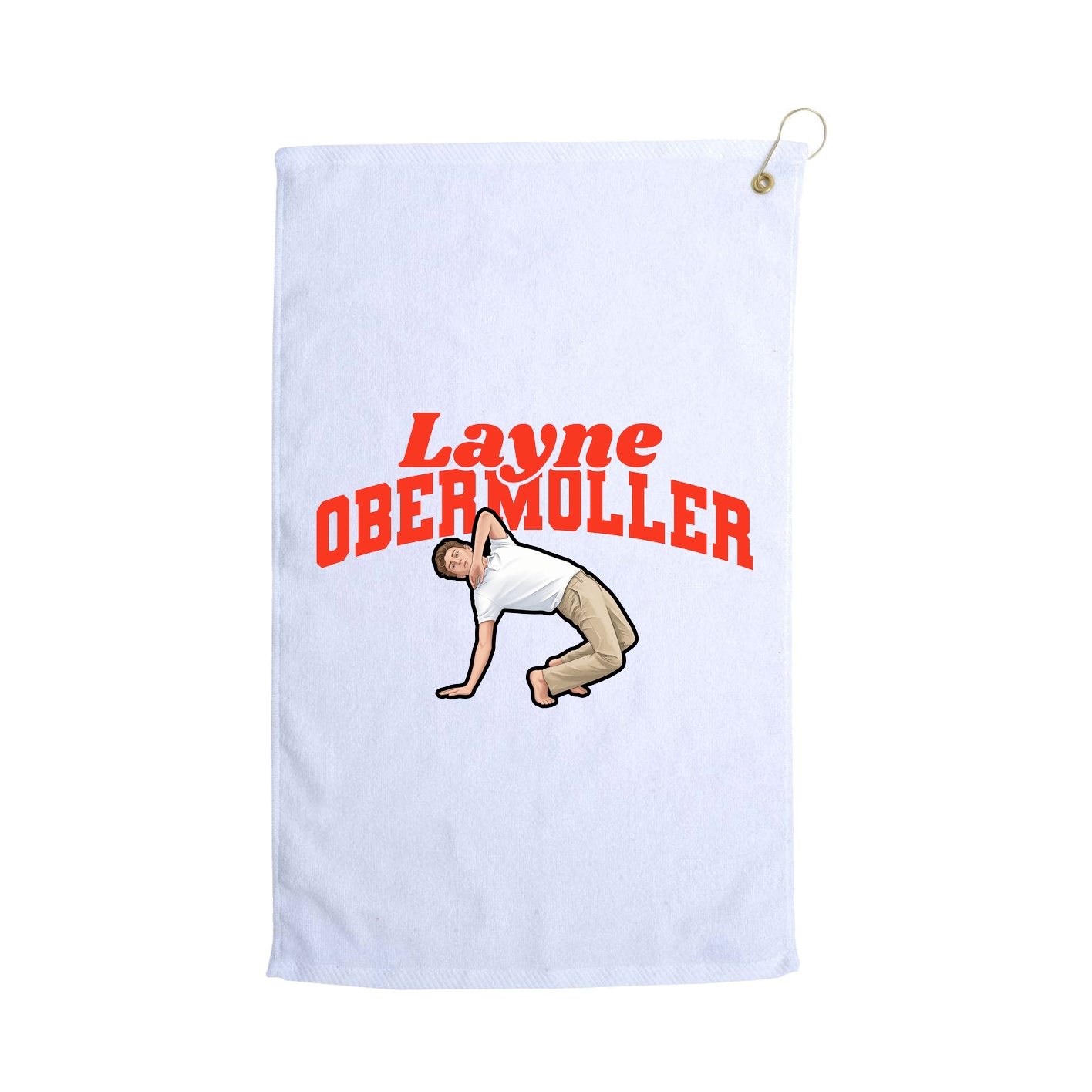 Golf Towel — Signature Arch in White
