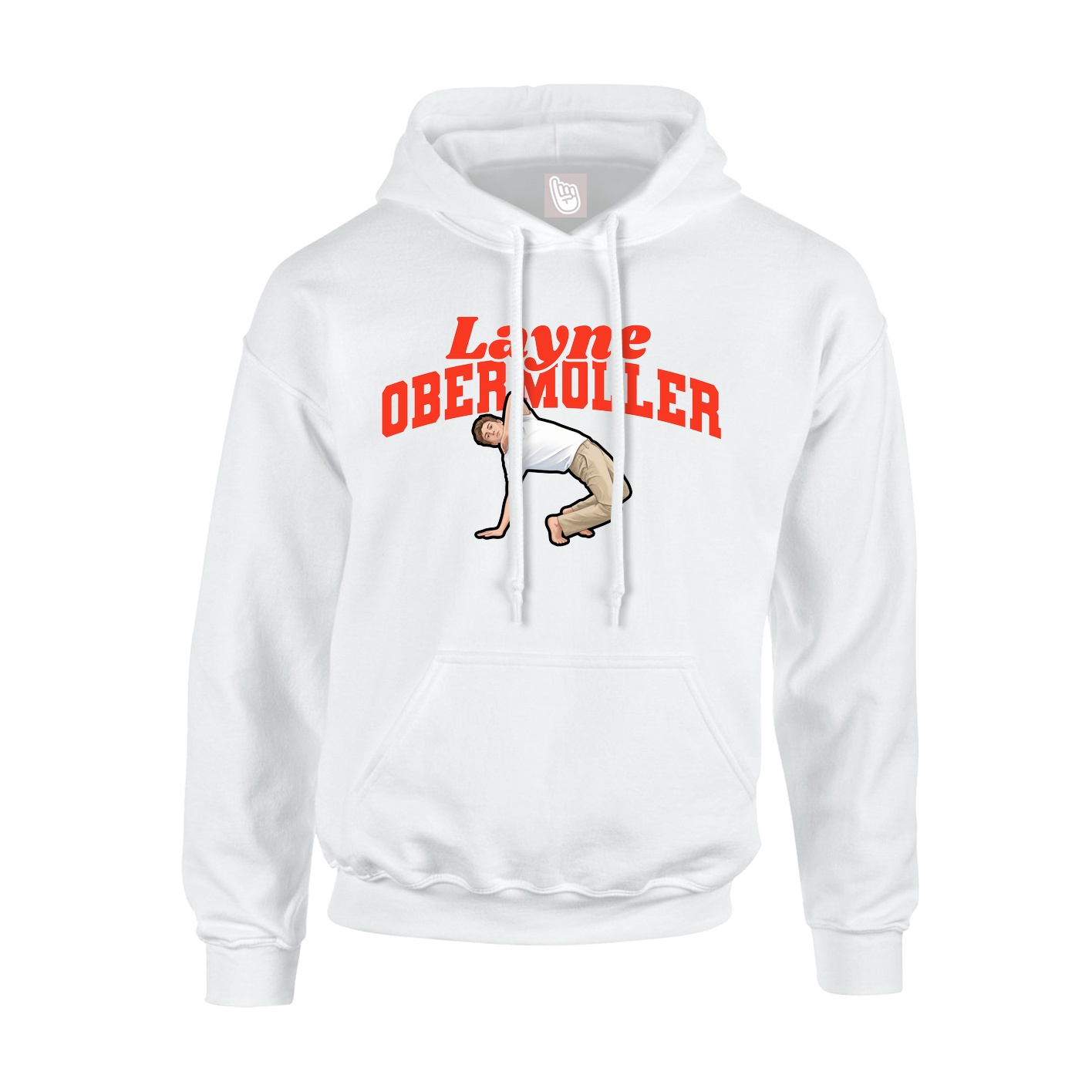 Hoodie — Signature Arch in White
