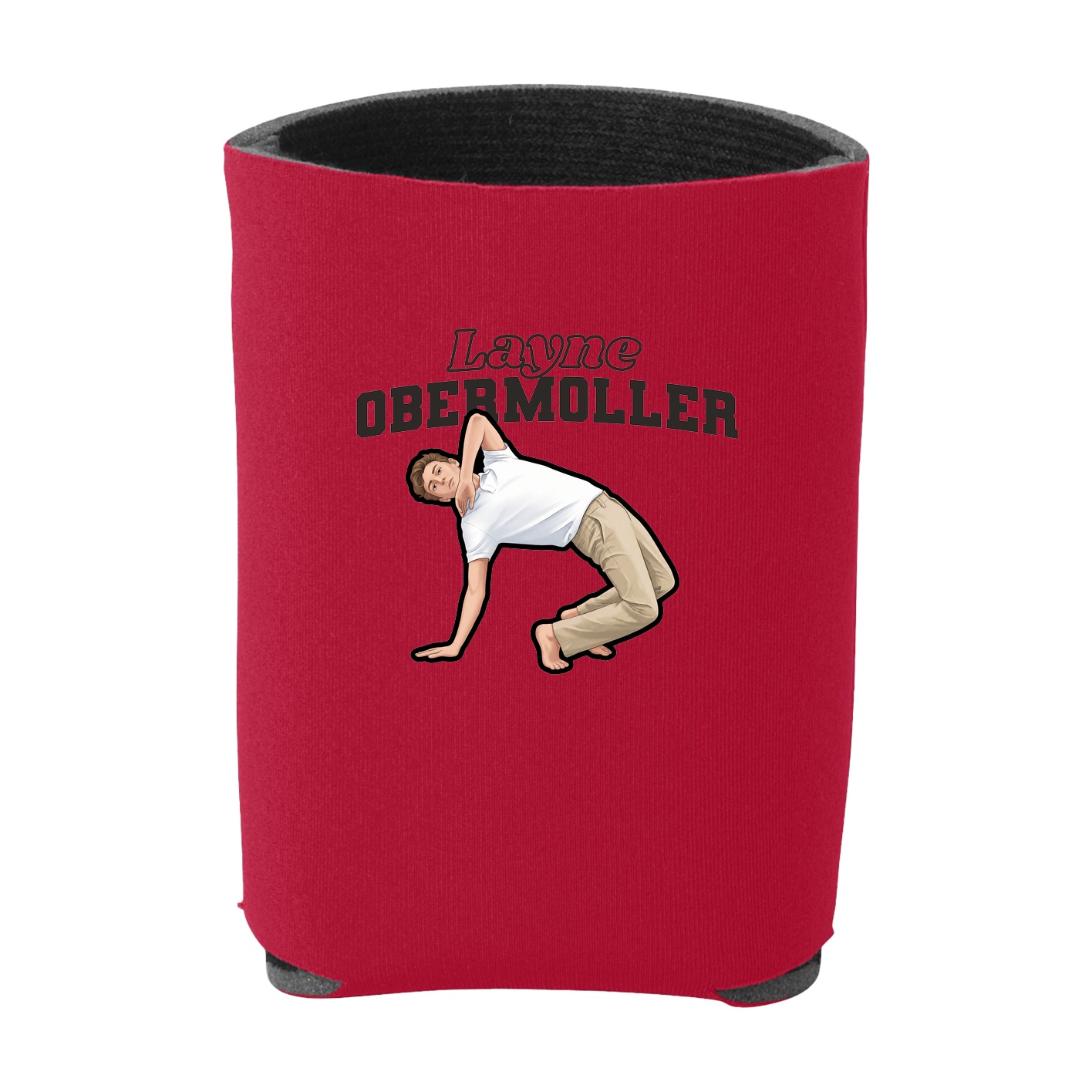 Can Holder — Name Arch in Red