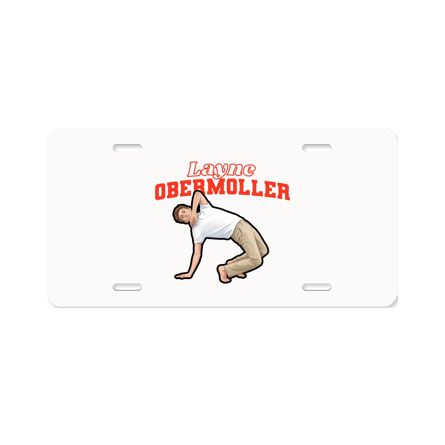 License Plate — Name Arch in Classic