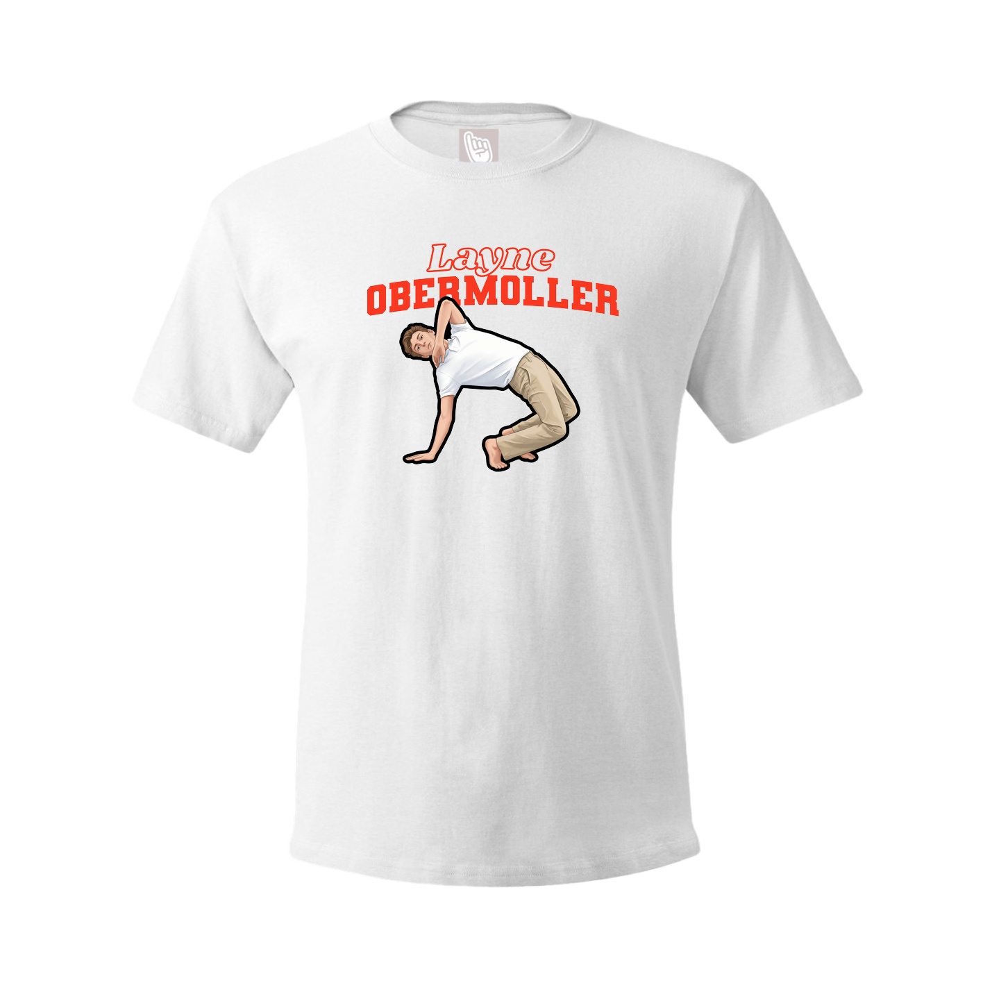 Youth Tee — Name Arch in White