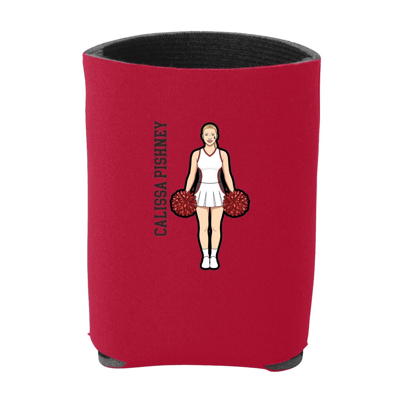 Can Holder — Name Vertical in Red