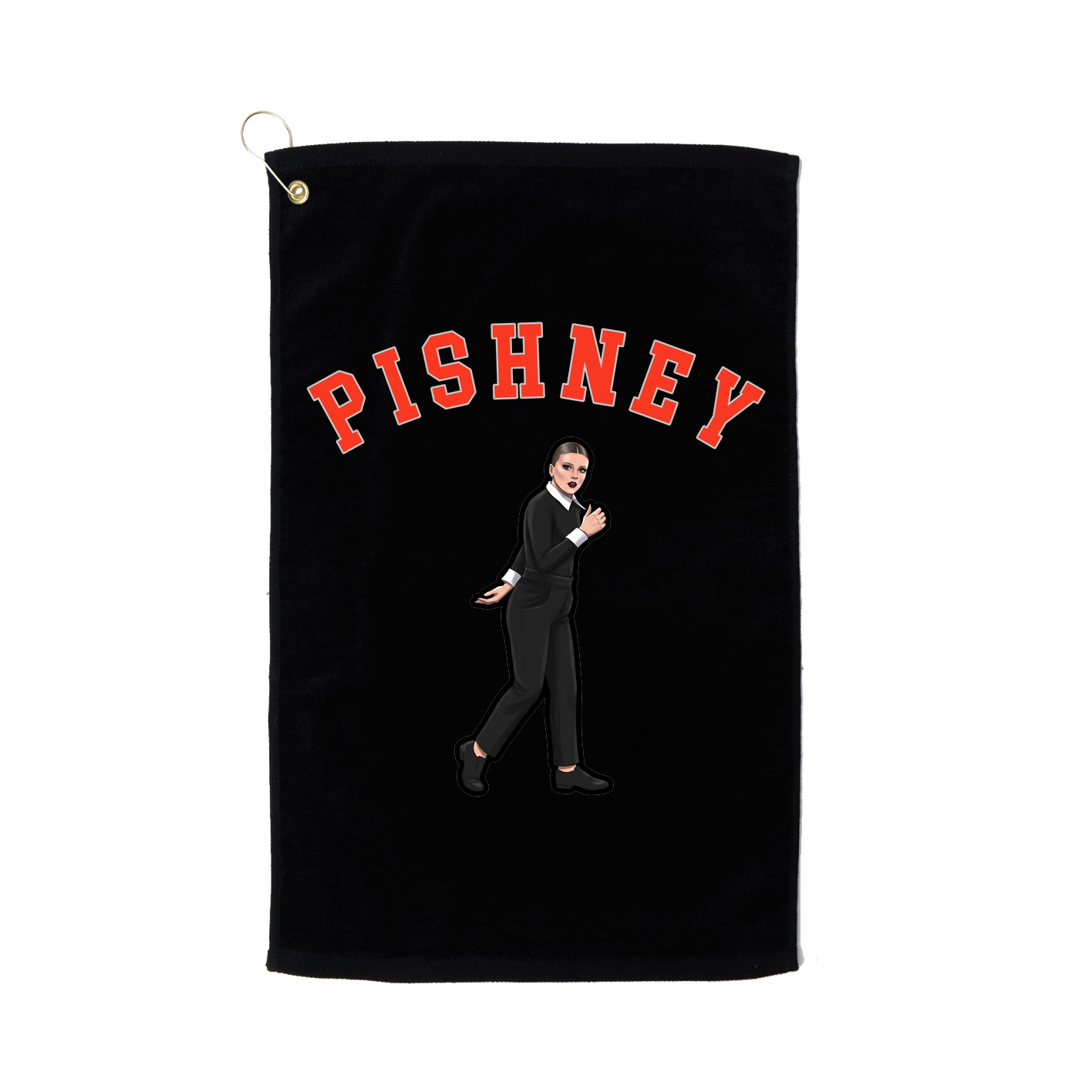 Golf Towel — Shirsey Arch in Black