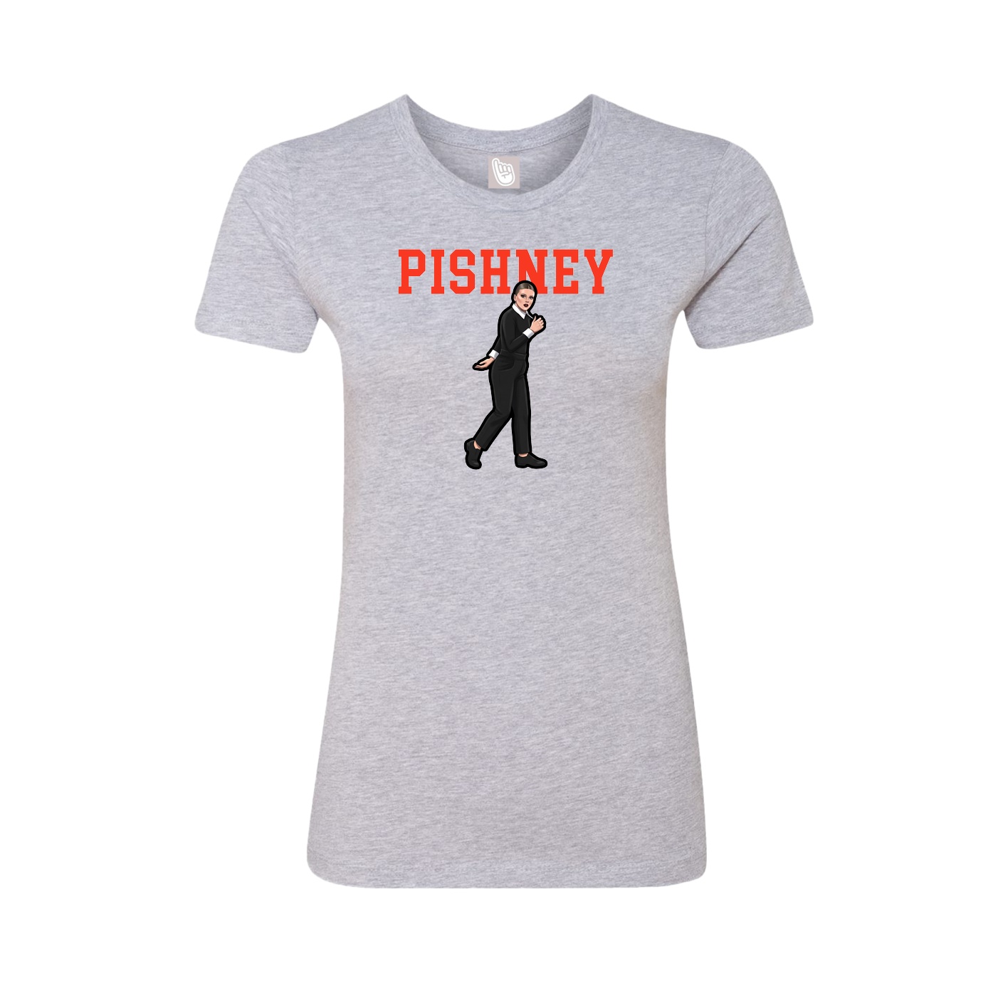 Fitted Women's Tee — Shirsey in Grey